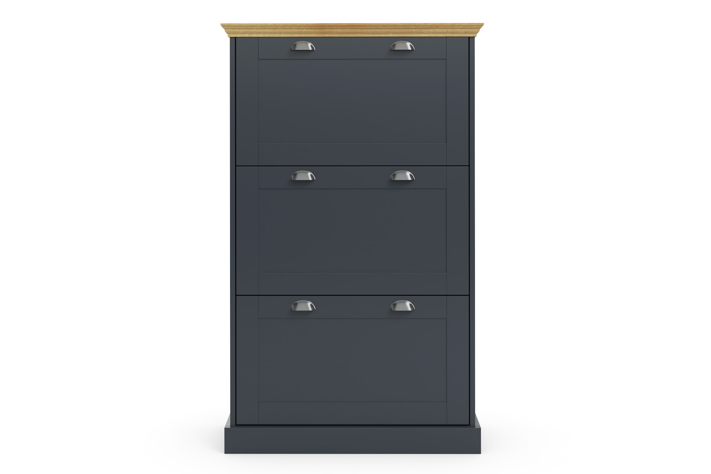 GOODproduct Schuhschrank »Motala« mit 3 Klappen, Platz für 18-20 paar Schuhe, Breite 80 cm, Höhe 132 cm