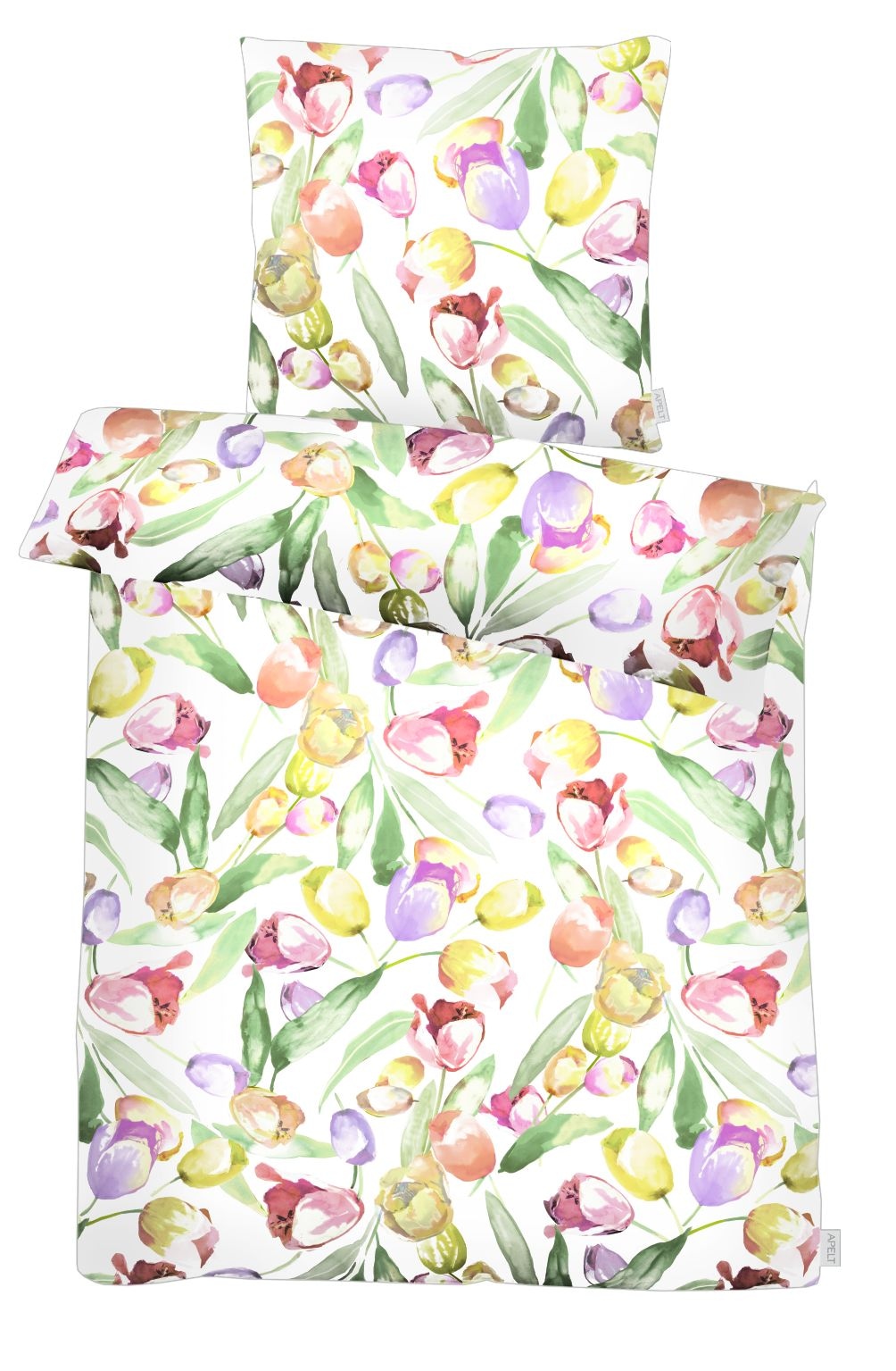 Image of APELT Bettwäsche "Tulip" 2 tlg. Bettwäsche-Set mit Reissverschluss, Baumwoll-Satin, Digitaldruck