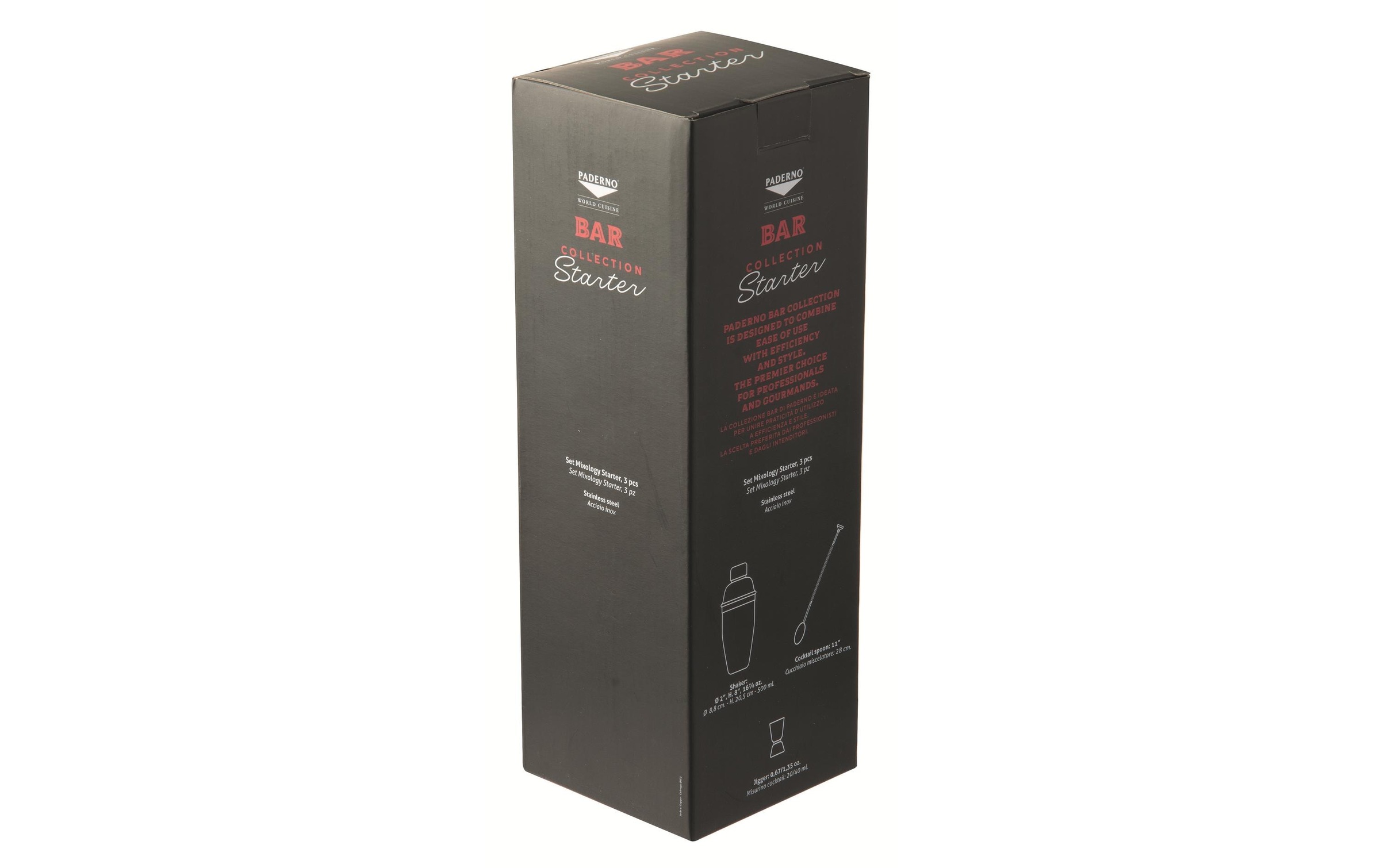 Cocktail Shaker »Paderno Starter 3tlg. kupfer«