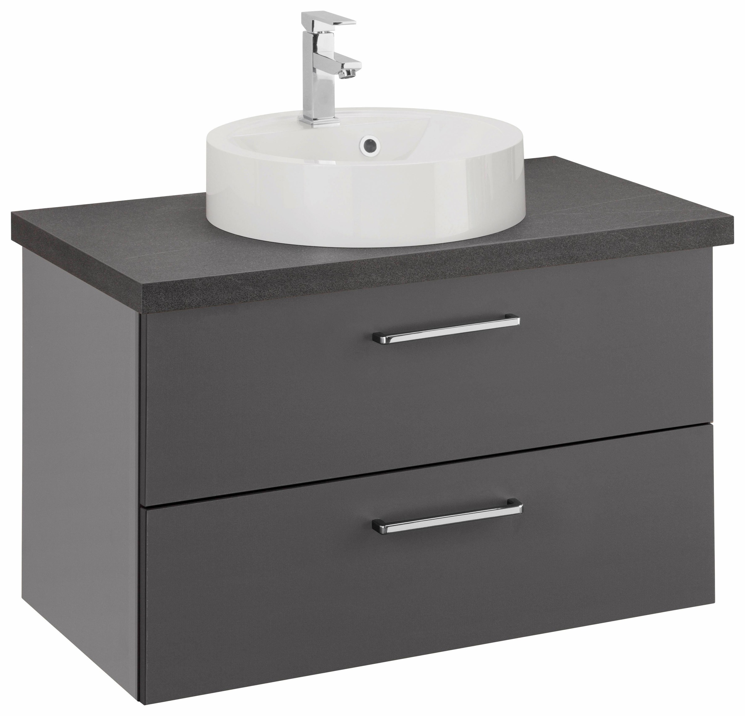 Image of OPTIFIT Waschtisch »Doha«, mit Soft-Close-Funktion, Aufsatzbecken rund, Breite 85 cm bei Ackermann Versand Schweiz