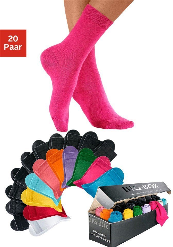 Image of Go in Basicsocken Box, 20 Stk. tlg. in der grossen Big-Box
