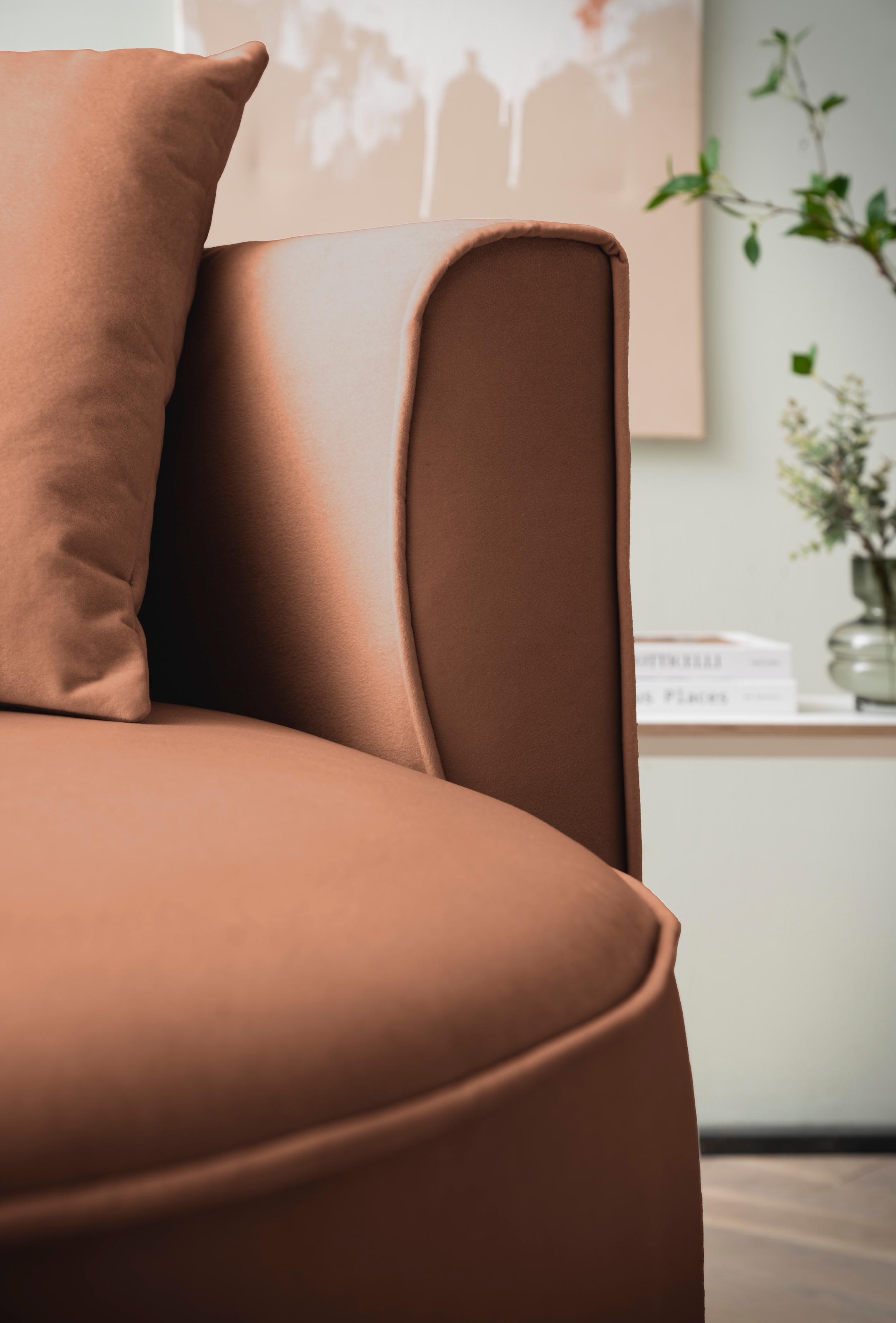 LeGer Home by Lena Gercke XXL-Sessel »Isalie, Lesesessel, Loveseat, inklusive Zierkissen«, extra grosse Sitzfläche, optional mit Hocker, moderne Farben