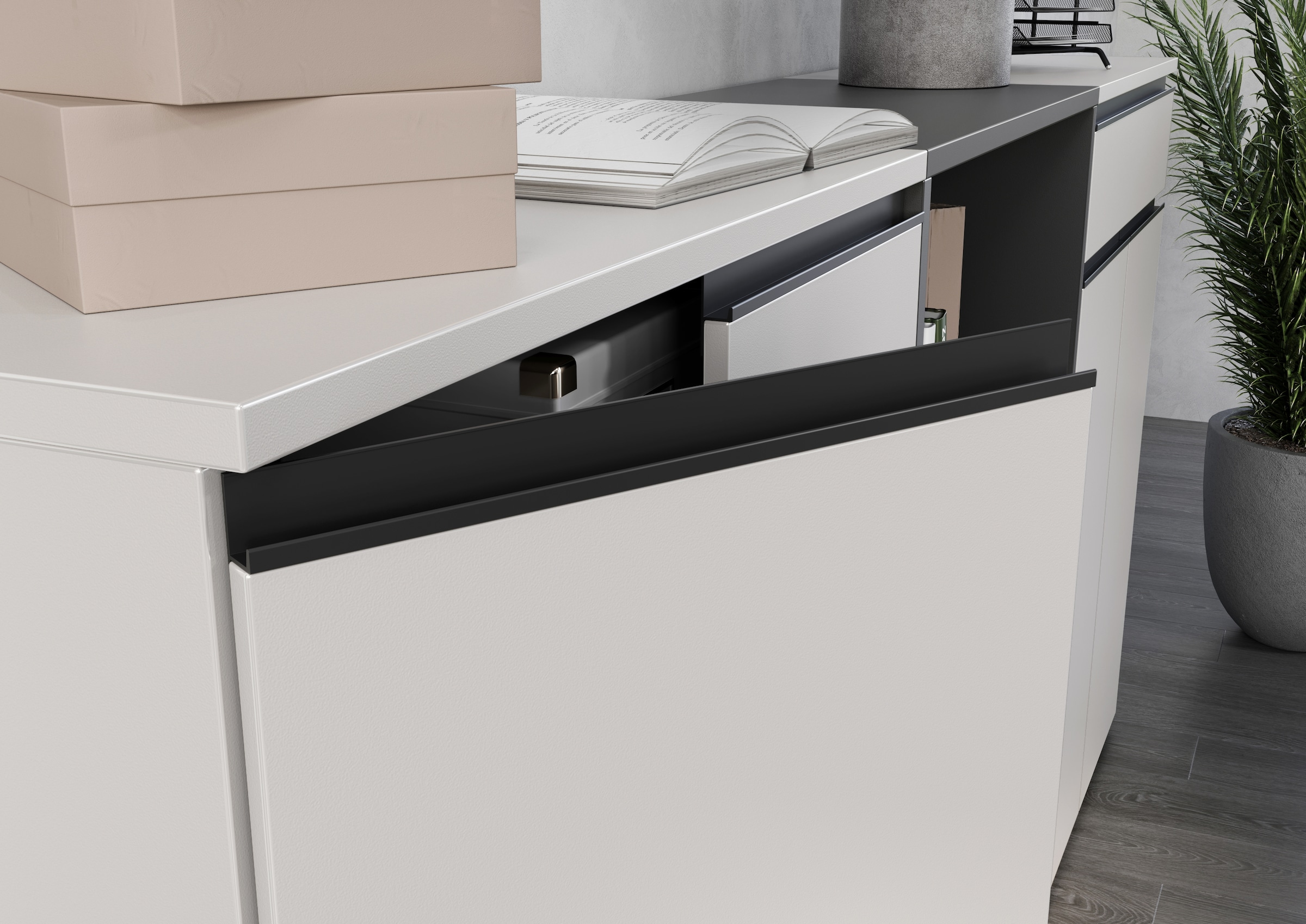 GERMANIA Armoire de classement »Lemont« 2-türiger Mehrzweckschrank wahlweise mit Schublade