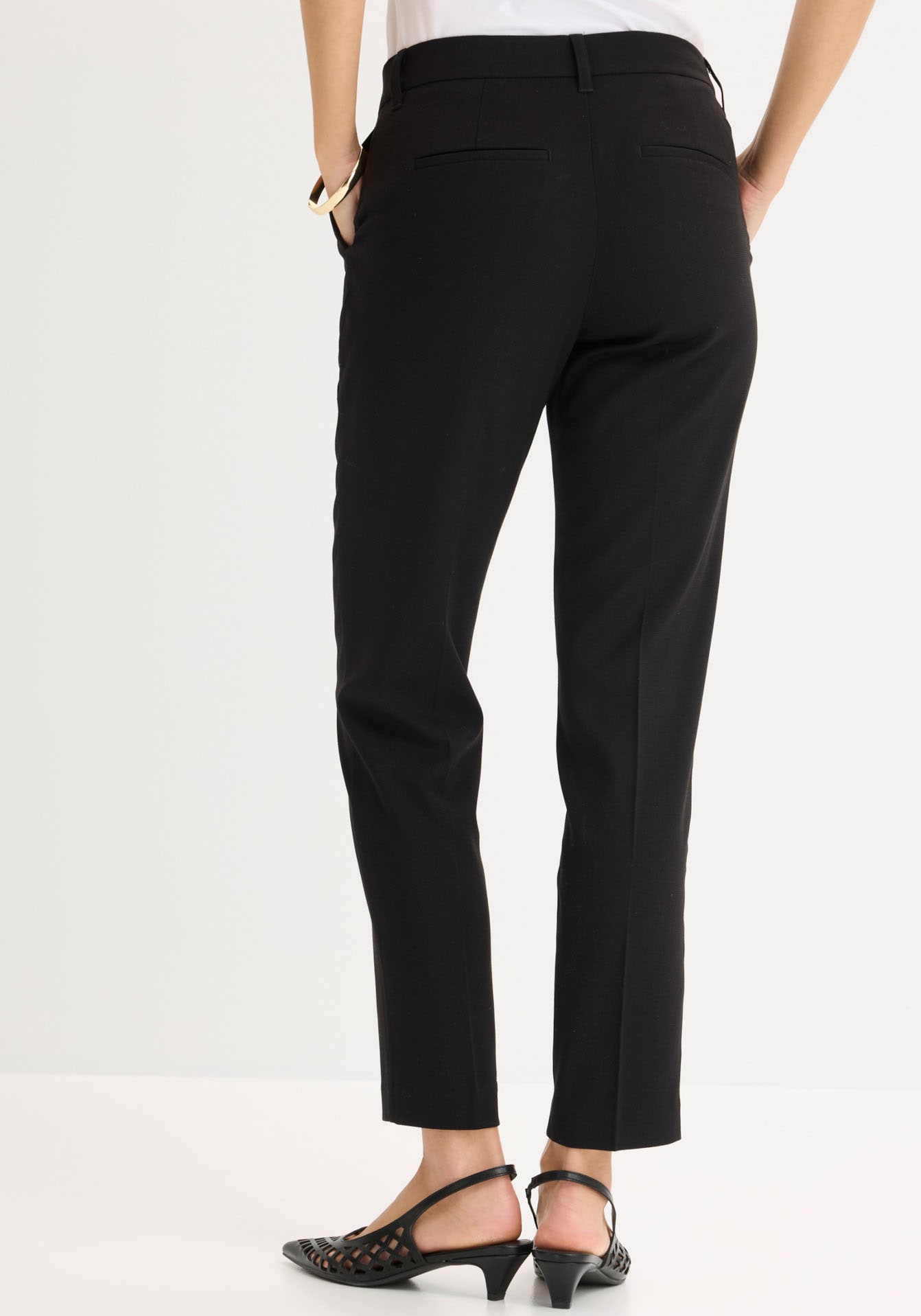 bonprix Pantalon de costume »Anzugshose«  aus Polyester, Viskose und Elasthan, schmale Passform