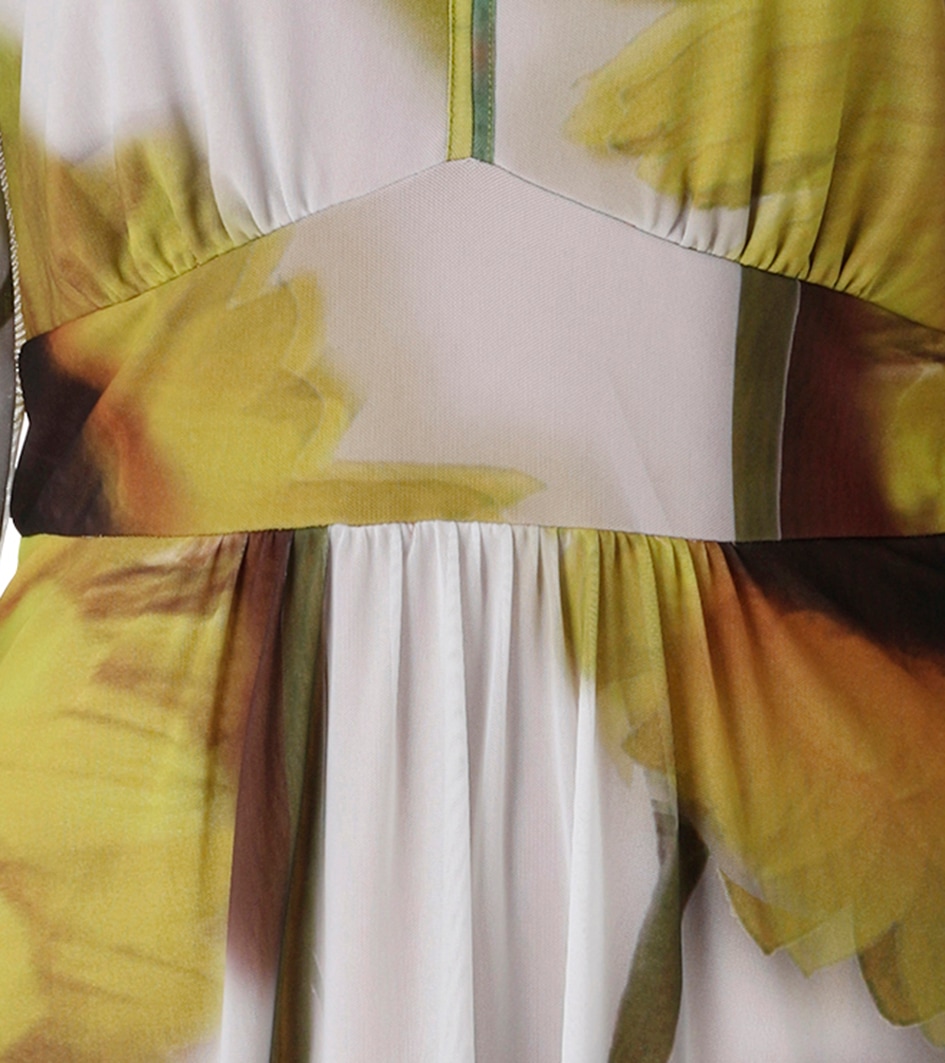 Aniston CASUAL Maxikleid mit grossflächigen Sonnenblumen bedruckt - NEUE KOLLEKTION