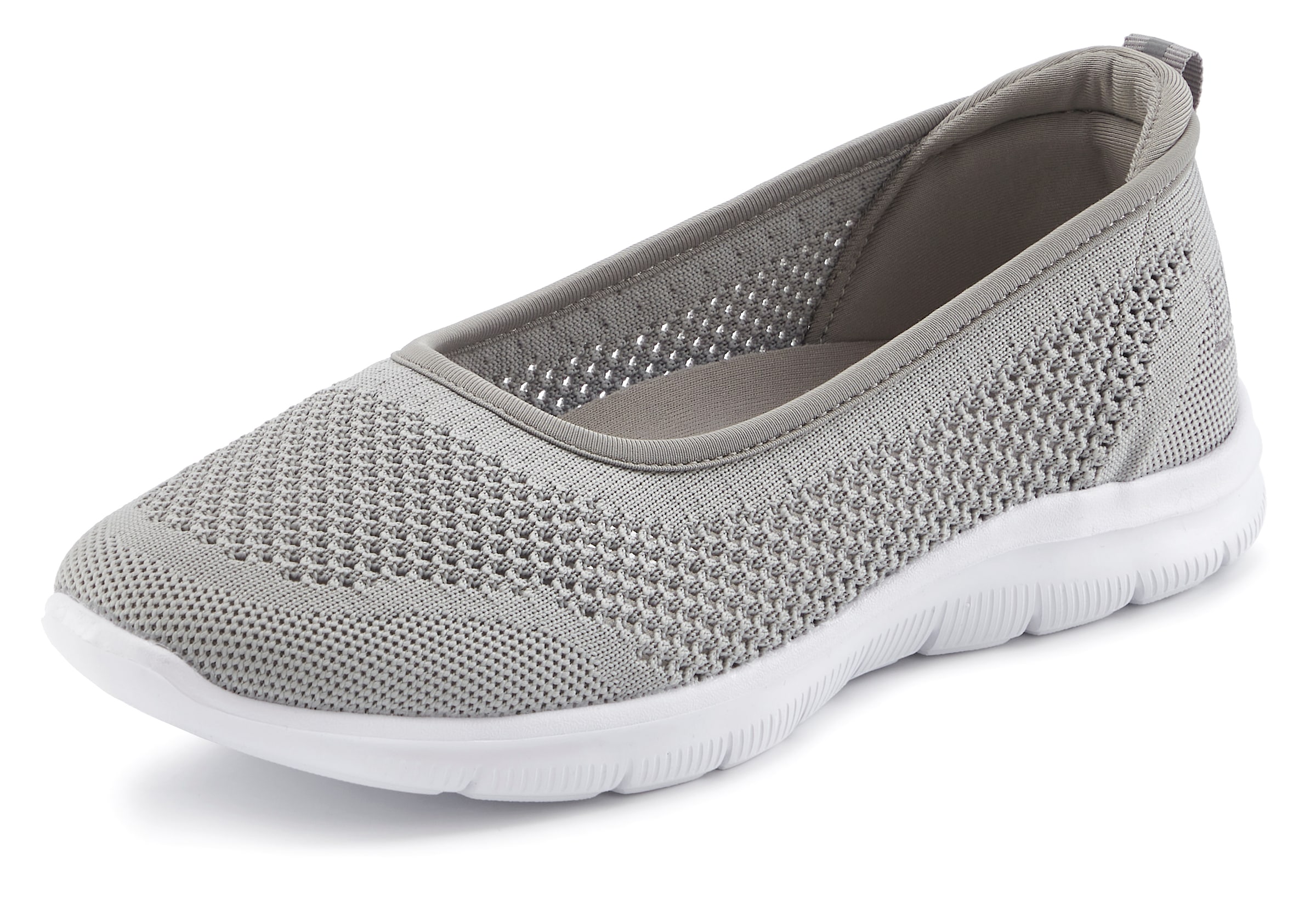 LASCANA Sneaker Ballerinas, ultraleichter Slipper, Slip-On-Sneaker, Freizeitschuh VEGAN