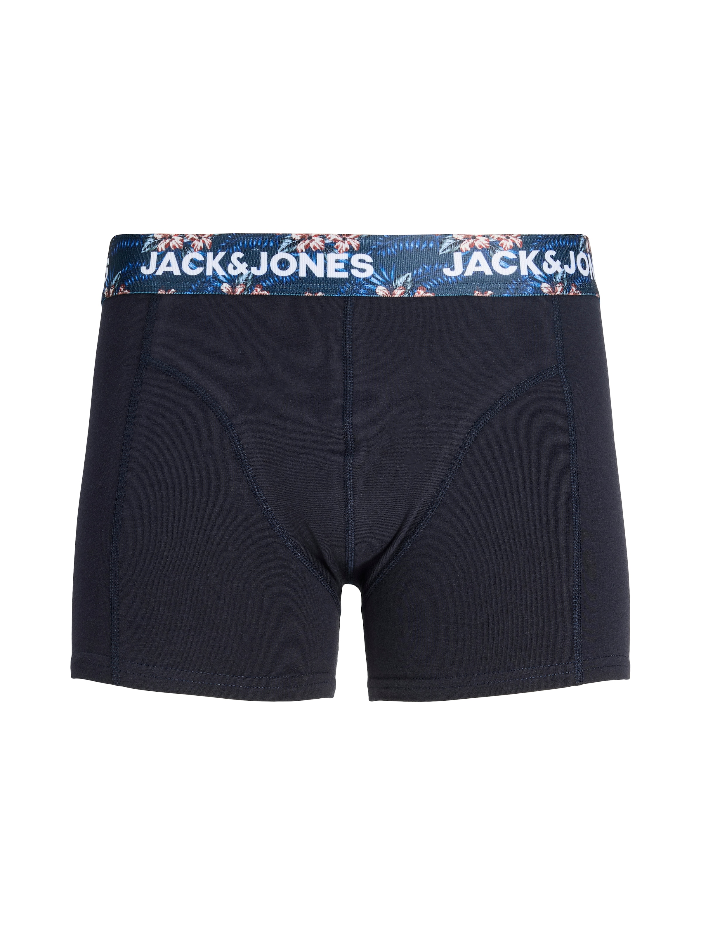 Jack & Jones Tronc »JACLAMINE FLOWER TRUNKS 3 PACK SN« Paquet, 3 cuis mélange de coton, ceinture élastique