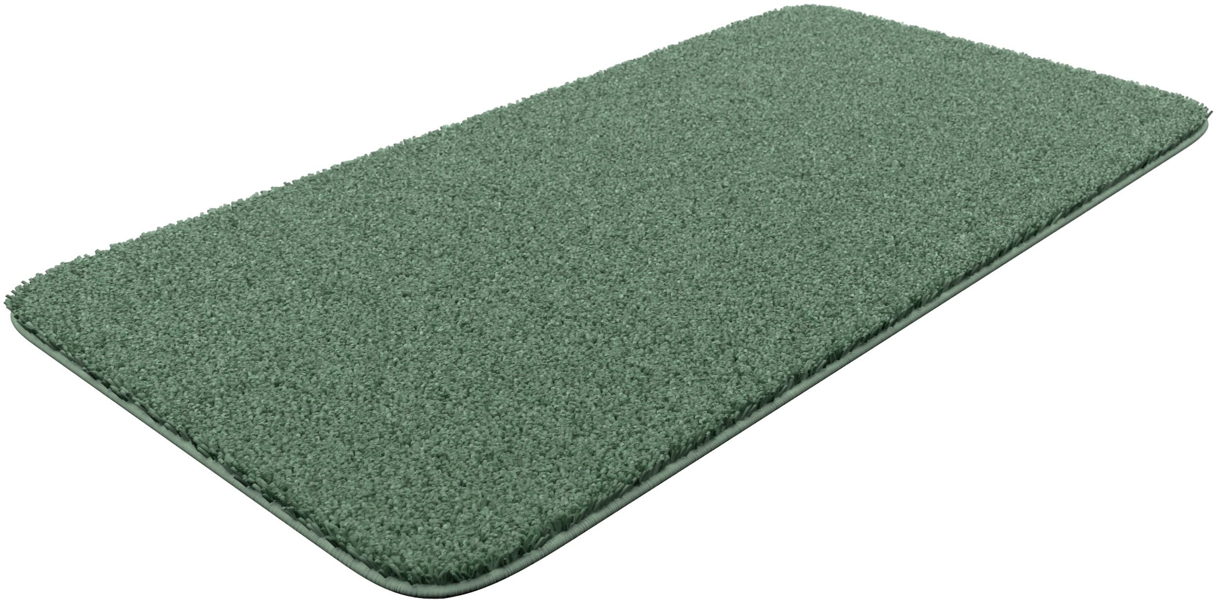 Grund Badematte »Melos, Badvorleger, Badezimmer Teppich, sehr weich«, rutschhemmend beschichtet, fussbodenheizungsgeeignet, melierte Optik, sehr weicher Flor, Melange-Effekt, Made in Europe