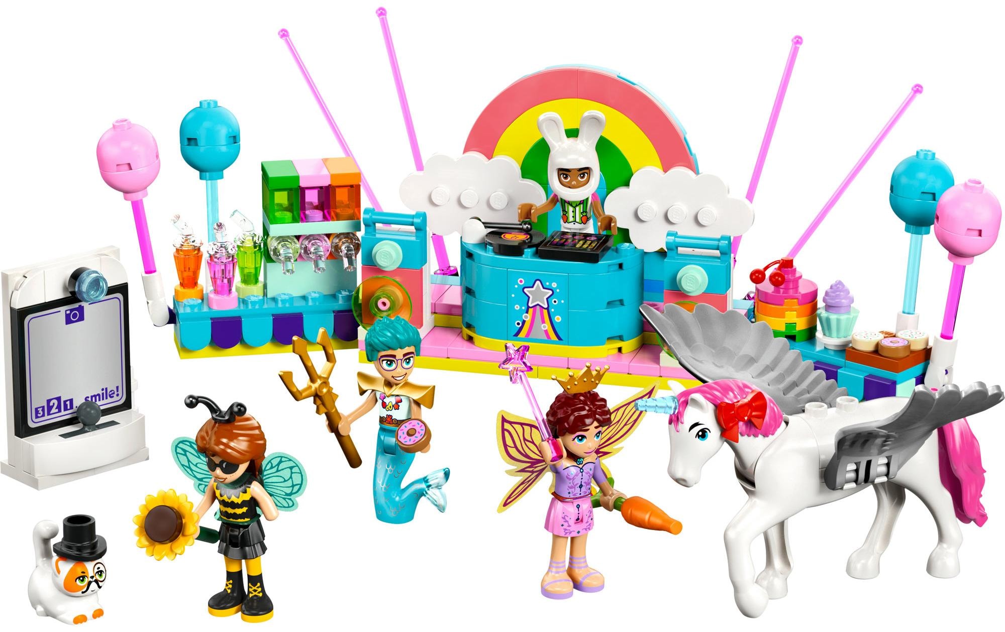 LEGO® Spielbausteine »Friends Kostümparty mit Einhorn und Fee 42661«, (261 St.)