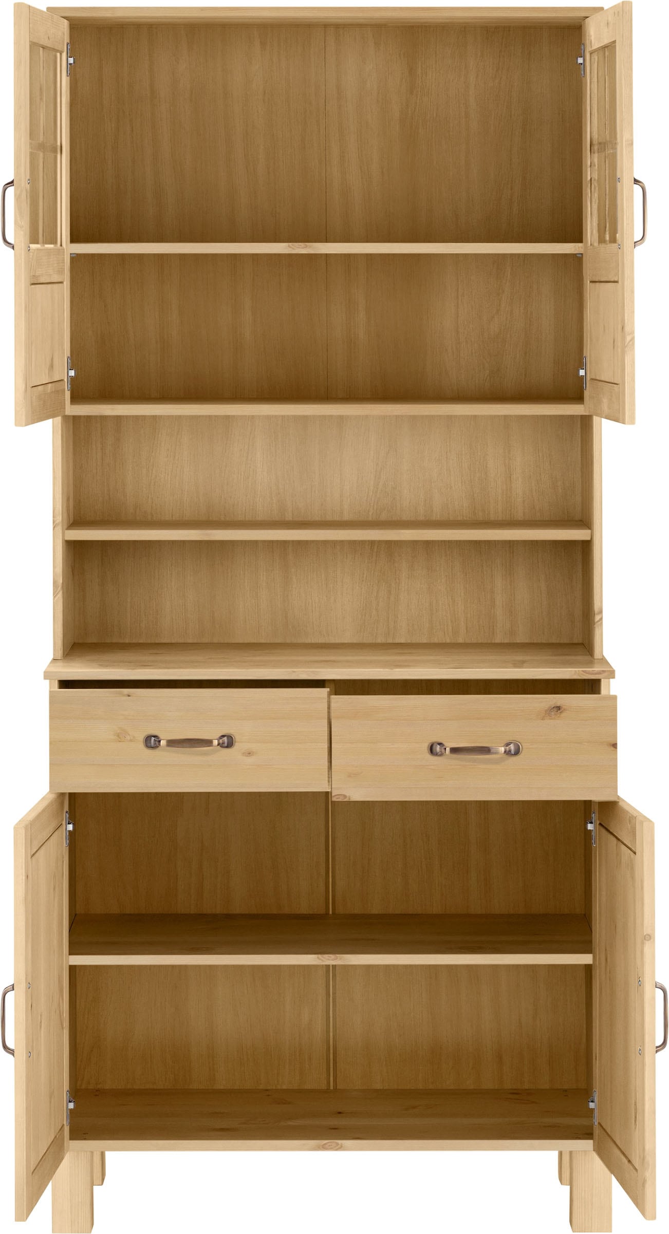 Home affaire Buffet de cuisine »Alby« Largeur 85 cm, 2 portes en verre