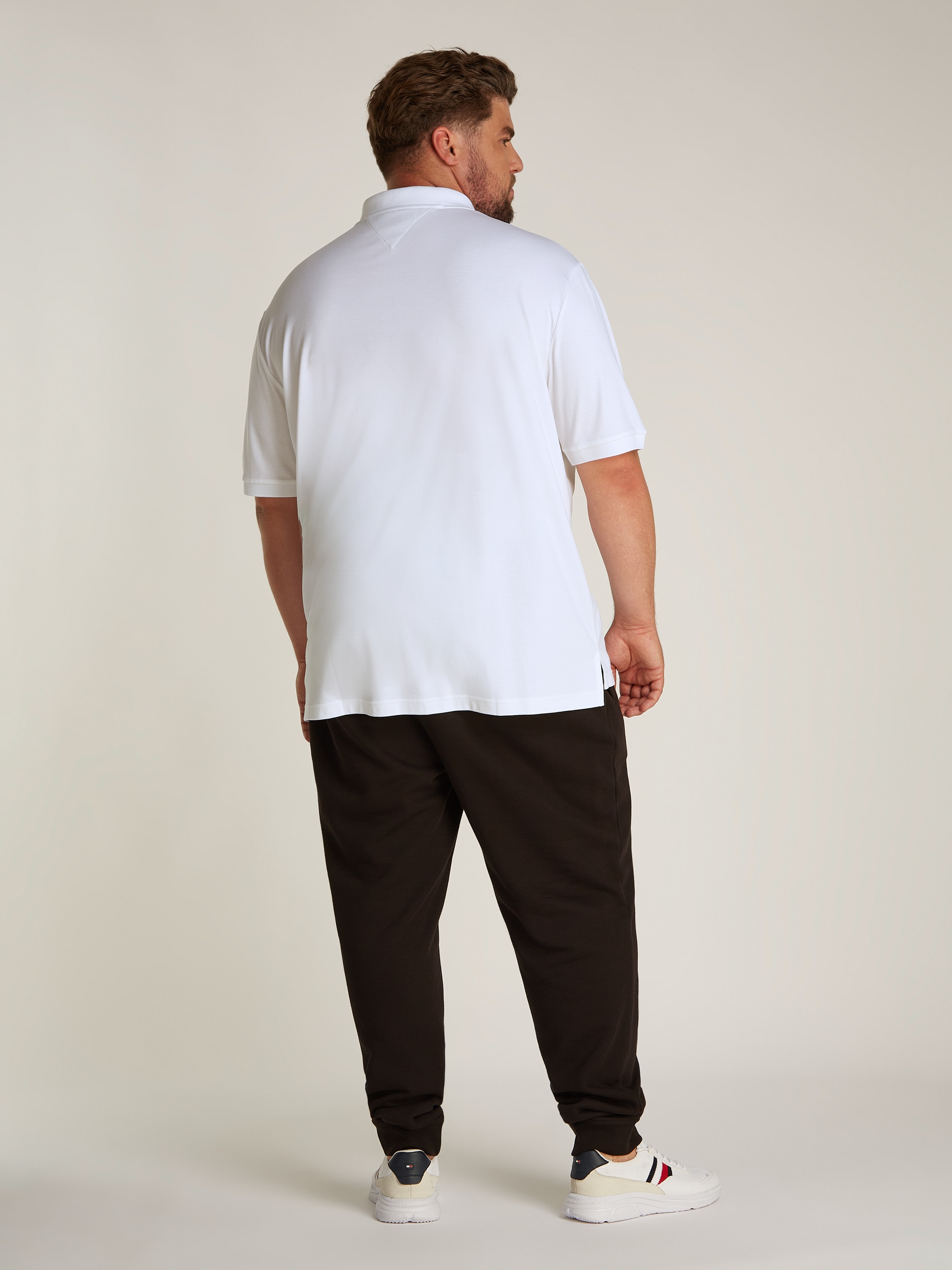 Tommy Hilfiger Big & Tall Poloshirt »BT-LIQUID COTTON ESSENTIAL POL-B«, in Grossen Grössen, Logostickerei