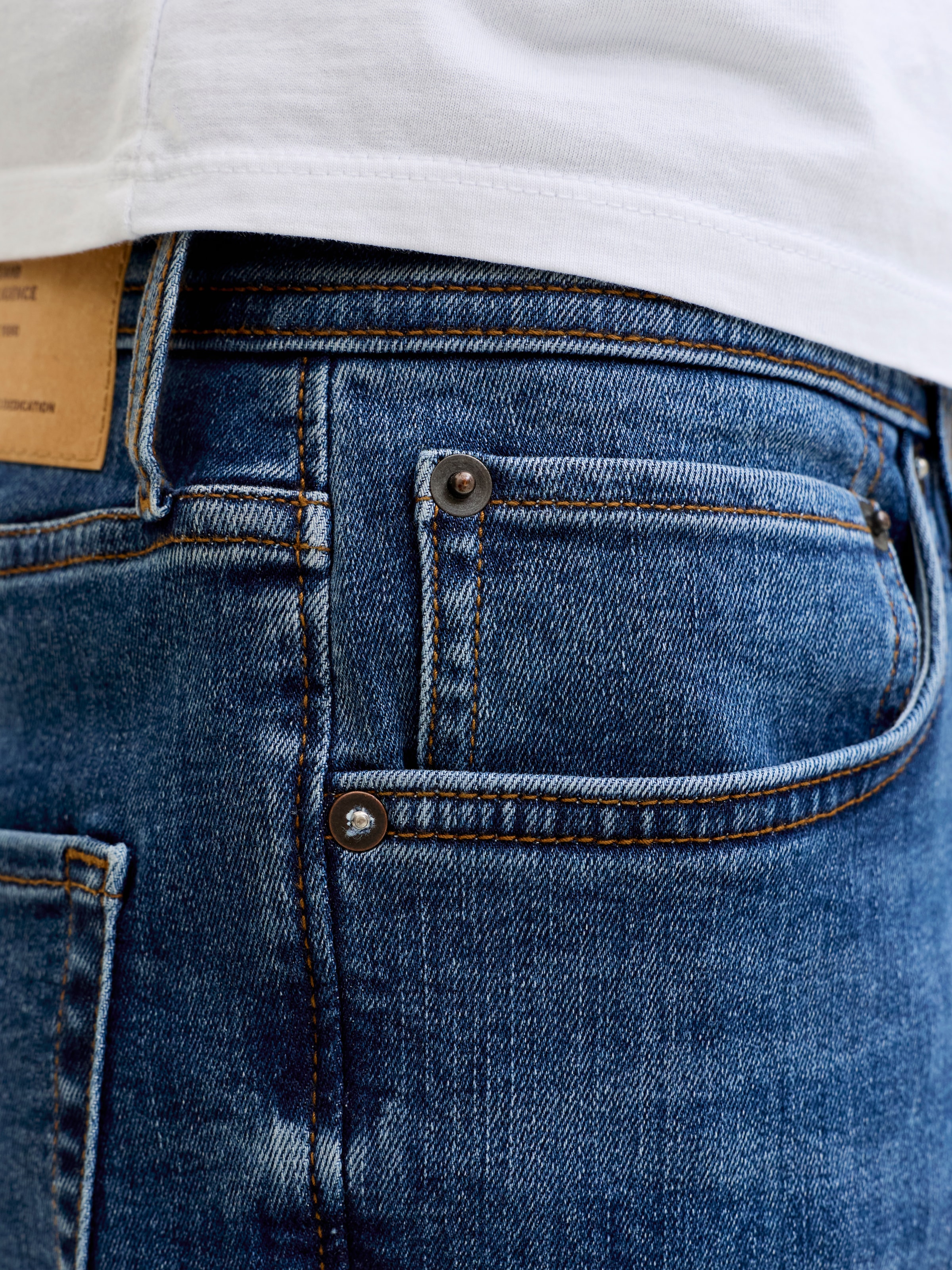 Jack & Jones Jeans taille basse »JJIMIKE JJORIGINAL ST 171 NOOS« mélange de coton, coupe comfort