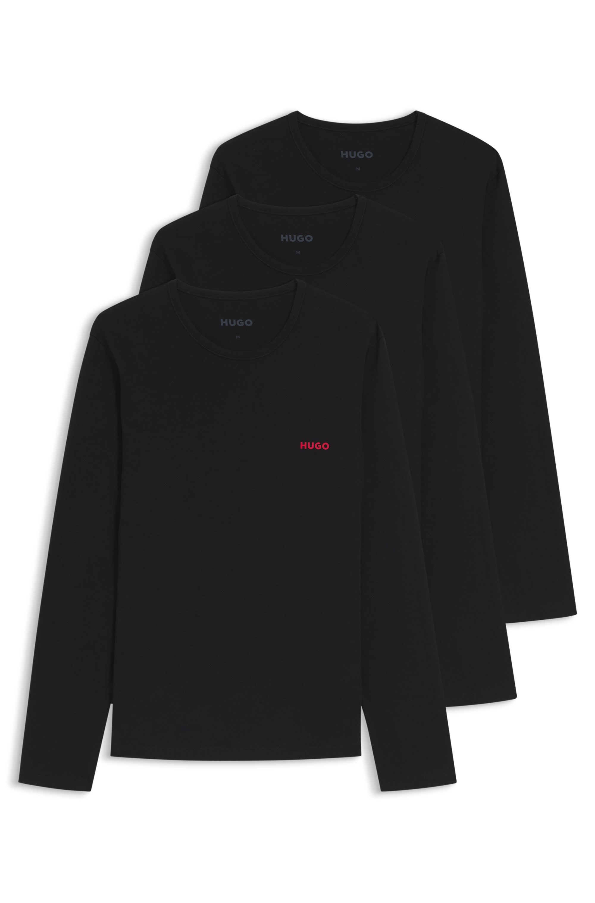 HUGO Underwear T-shirt à manches longues »LS-SHIRT RN TRIPLET« Ensemble, 