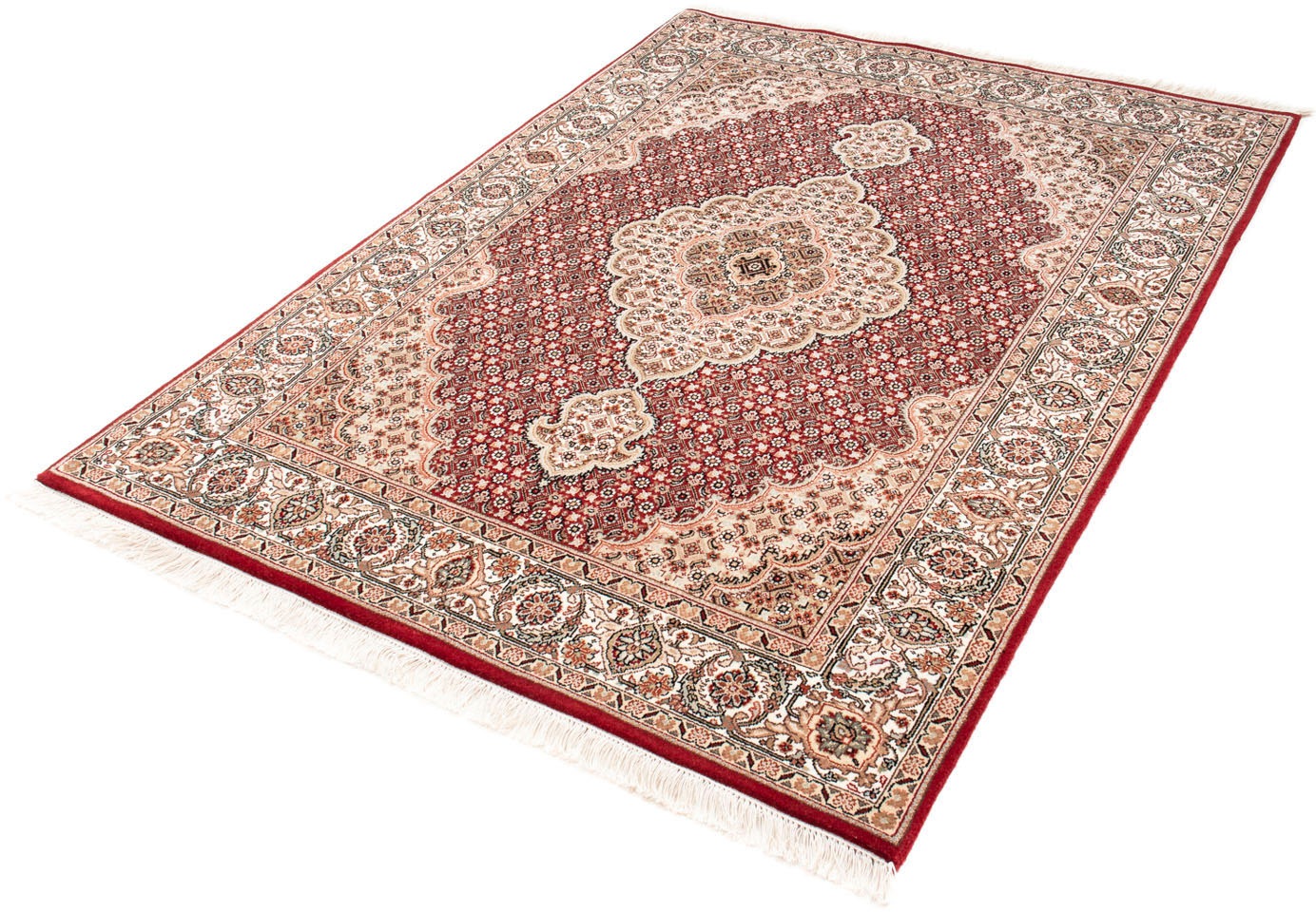 Image of morgenland Orientteppich »Perser - Täbriz - 174 x 127 cm - rot«, rechteckig, 10 mm Höhe, Wohnzimmer, Handgeknüpft, Einzelstück mit Zertifikat bei Ackermann Versand Schweiz
