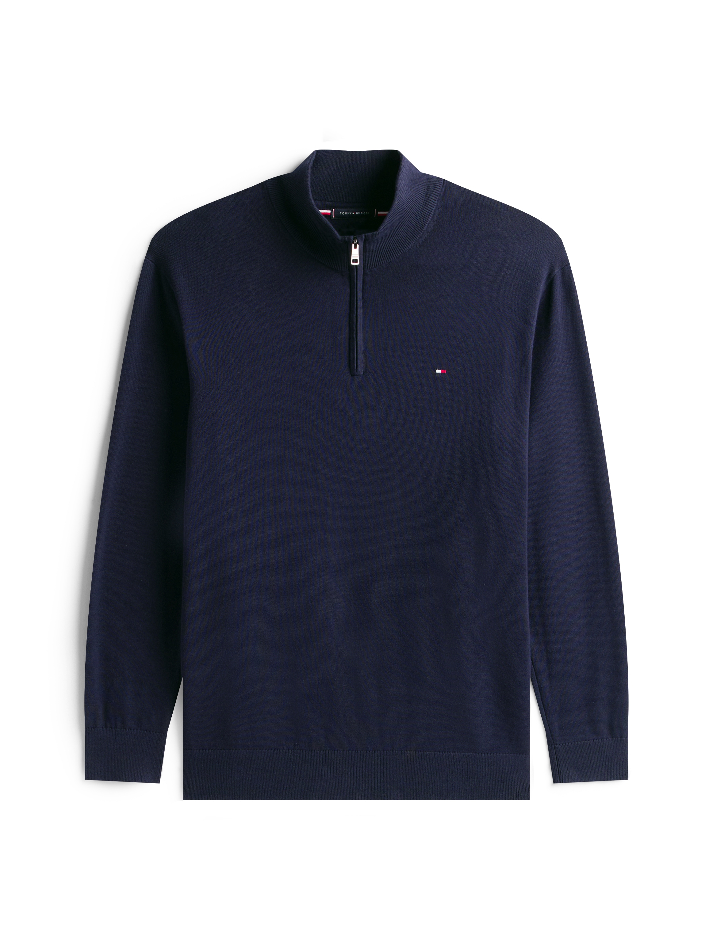 Tommy Hilfiger Big & Tall Stehkragenpullover »BT-ESSENTIAL COTTON ZIP MOCK-B«, Grossen Grössen
