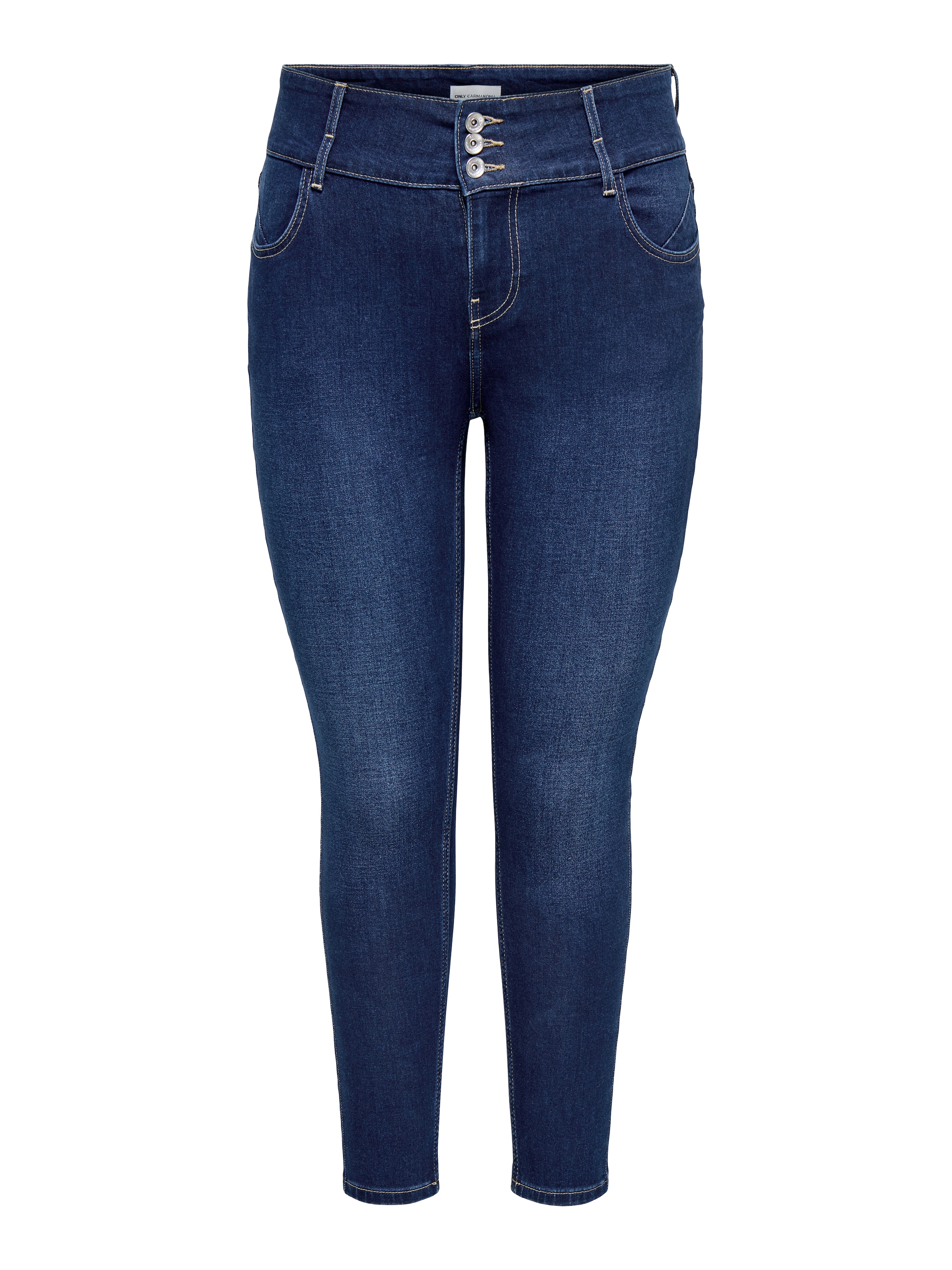 ONLY CARMAKOMA Skinny-fit-Jeans »CARANNA HW SKINNY ANK MBD DNM ANA«