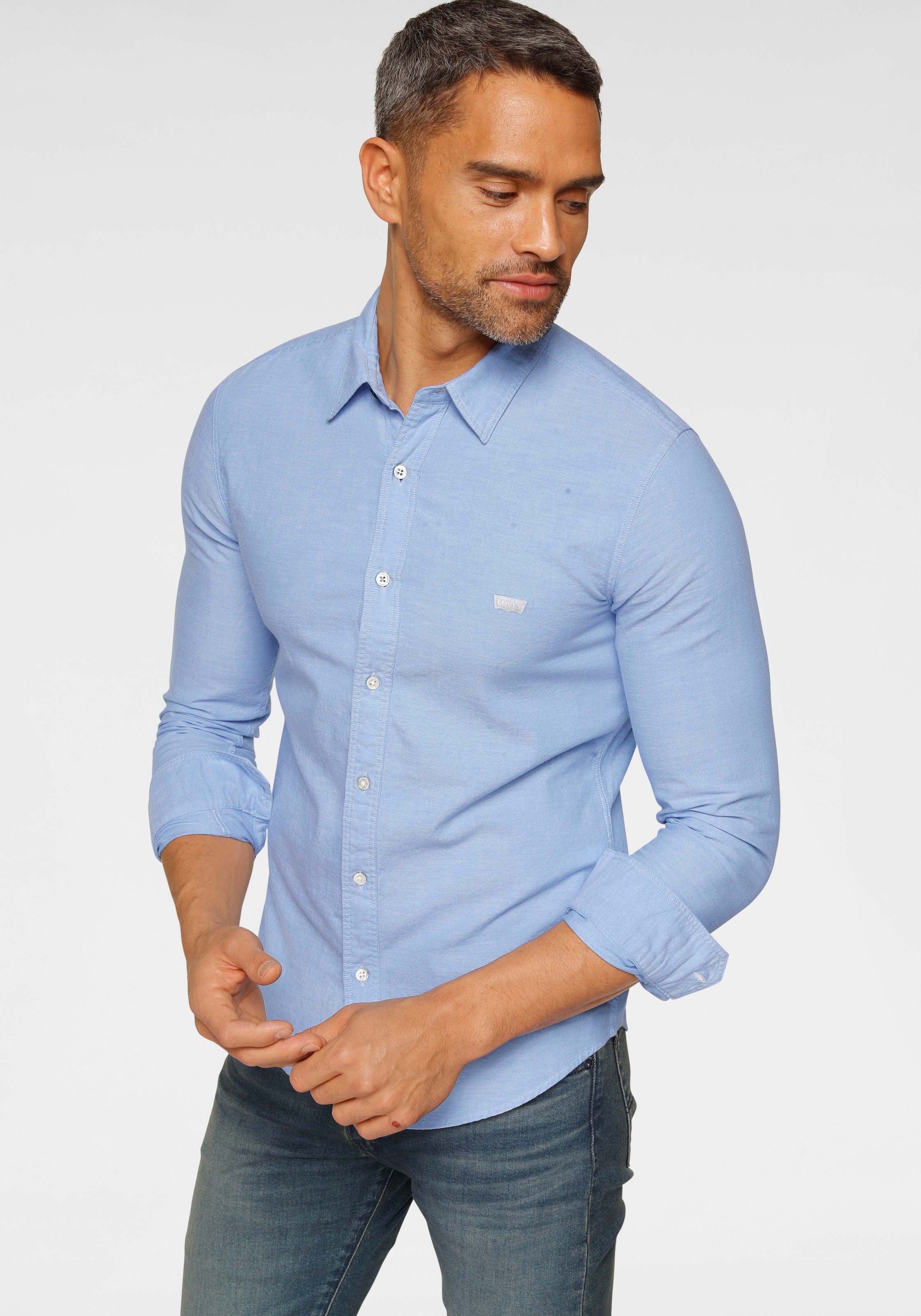 Image of Levi's® Langarmhemd, mit Logo-Badge auf der Brust bei Ackermann Versand Schweiz