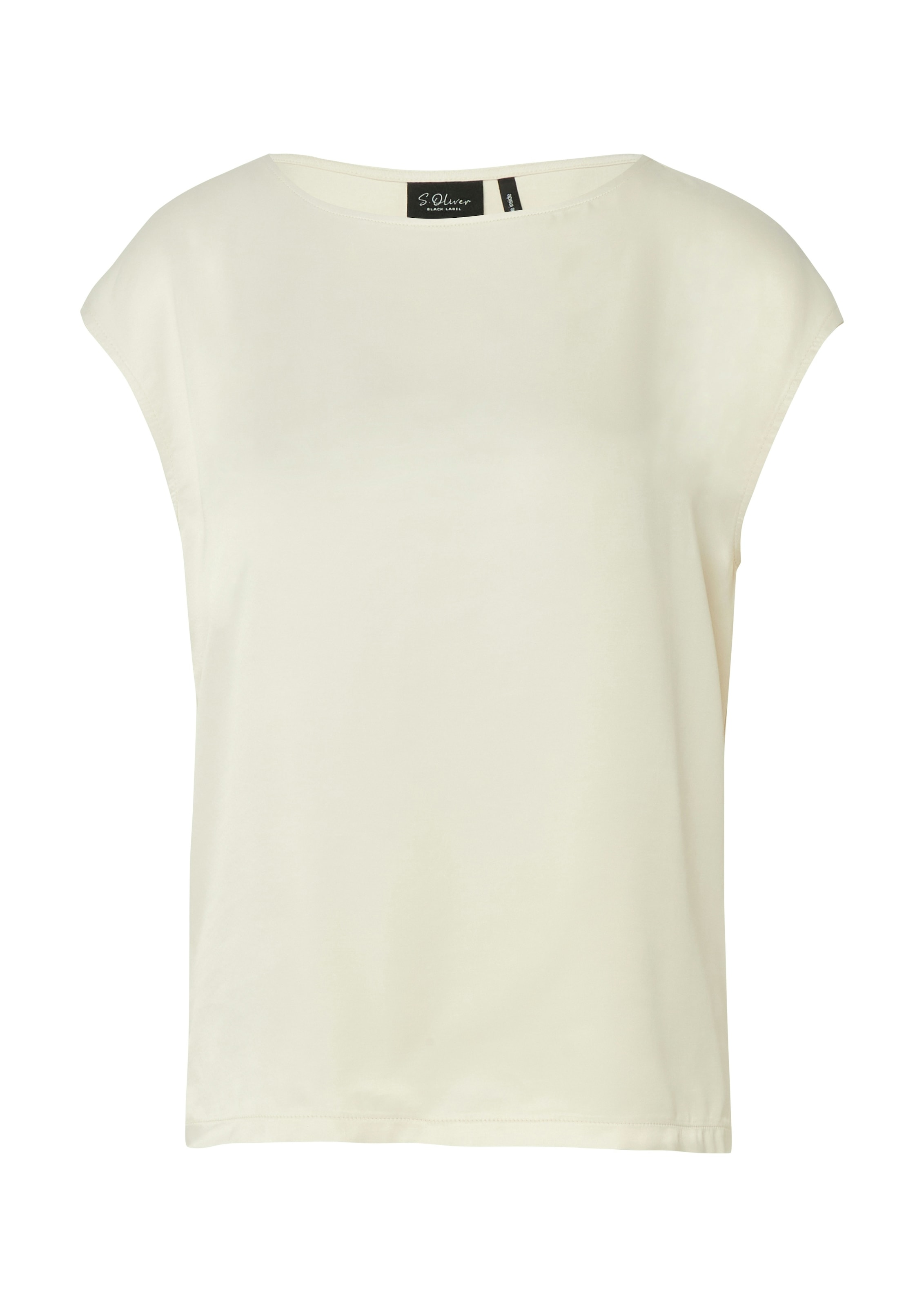 s.Oliver BLACK LABEL Rundhalsshirt mit Stretchanteil
