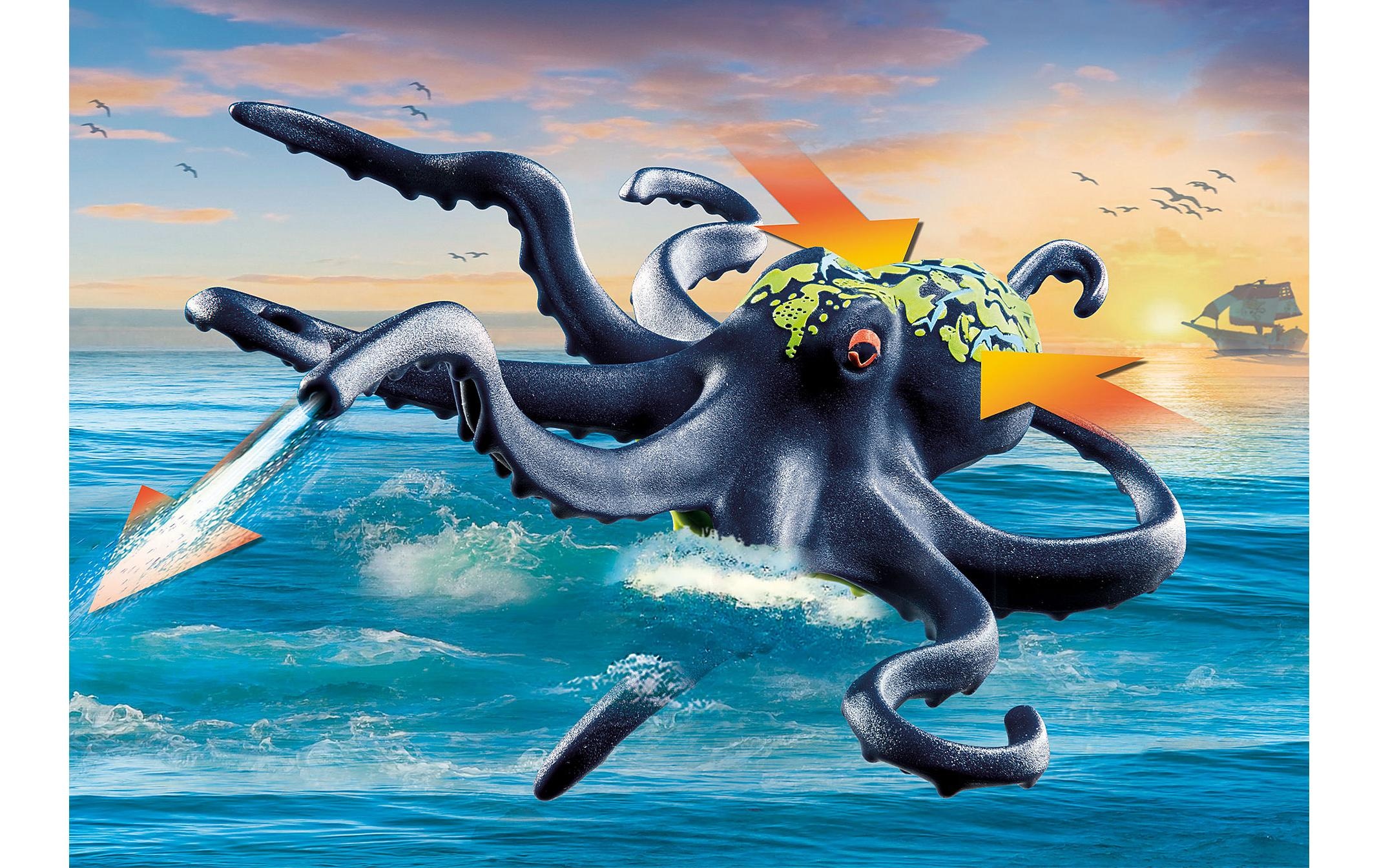 Playmobil® Spielbausteine »Pirates Kampf gegen den Riesenoktopus 71419«