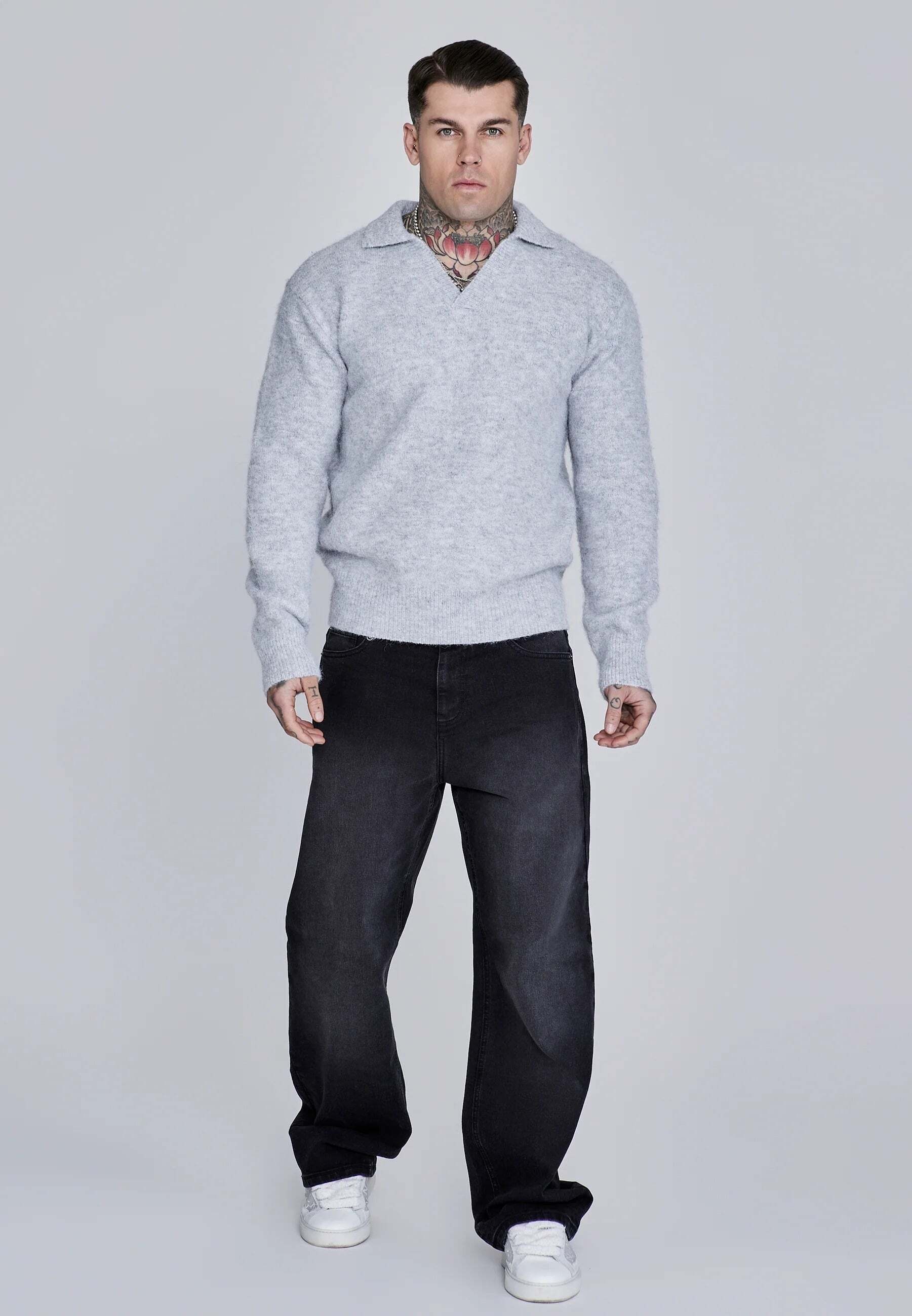 Siksilk Strickpullover »Siksilk Pullover Knitted Polo Sweater«