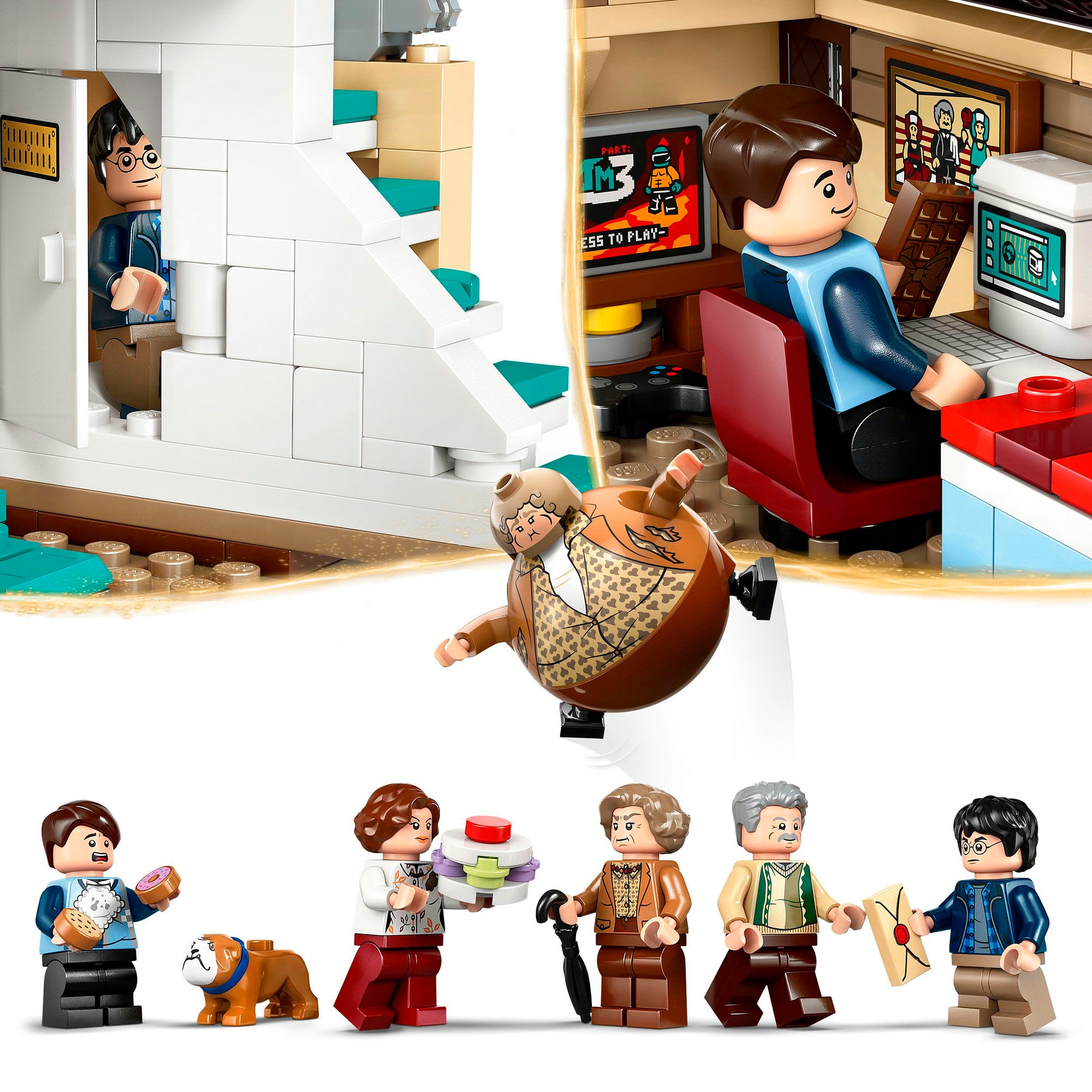 LEGO® Konstruktionsspielsteine »Ligusterweg: Tante Magdas Besuch (76451), LEGO Harry Potter™« Made in Europe
