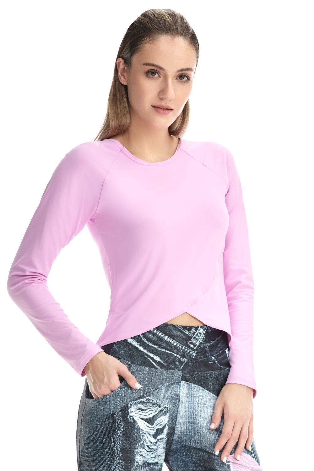 Winshape T-shirt à manches longues »Cropped Functional Light and Soft« Overlap-Applikation