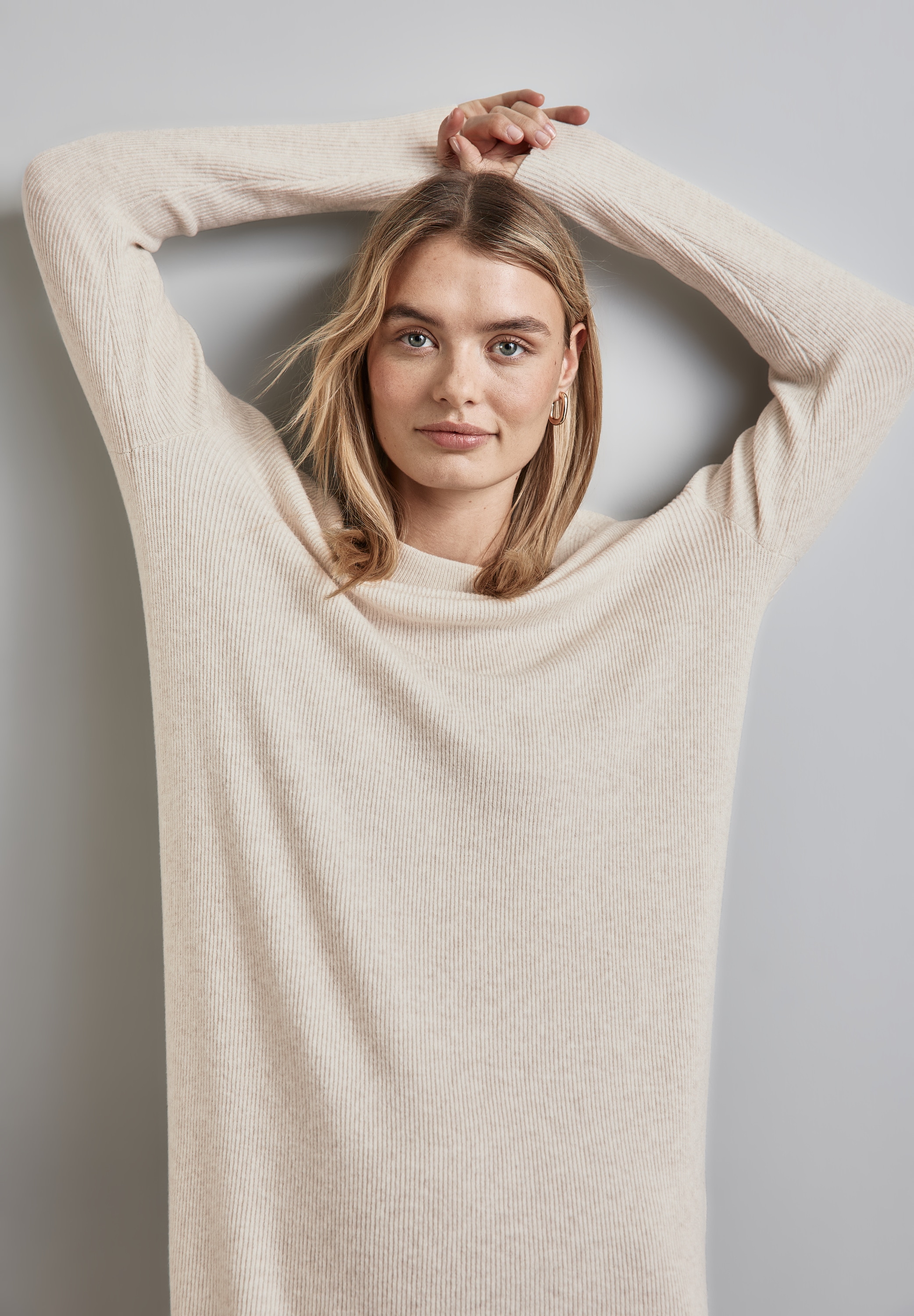 STREET ONE Maxikleid Ohne Taschen in Strick-Qualität