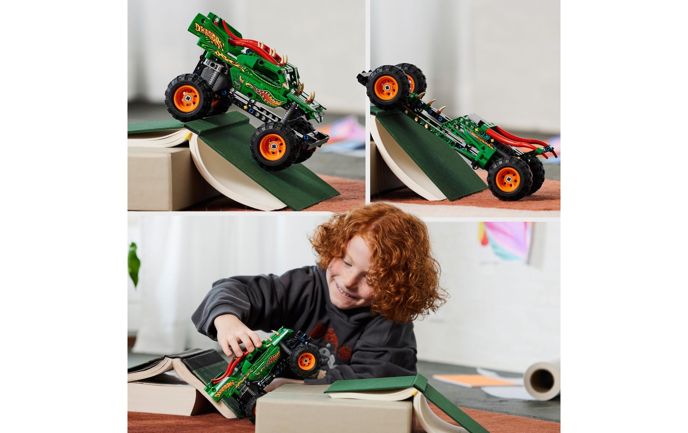 LEGO® Konstruktionsspielsteine »Monster Jam Dragon«, (217 St.)