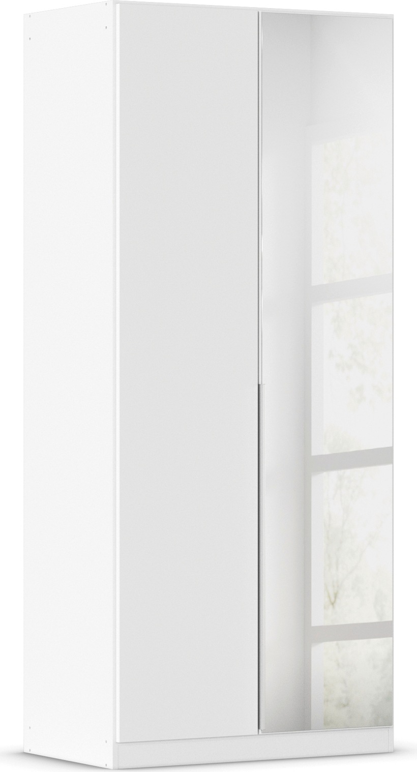 OTTO home Drehtürenschrank "Kleiderschrank Schrank Garderobe AGORDO mit Dekor- oder Hochglanzfront" in zwei Griff-Farben, Breiten 91-405 cm, durchdachte Innenausstattung, in 8 Breiten und 2 Höhen MADE IN GERMANY