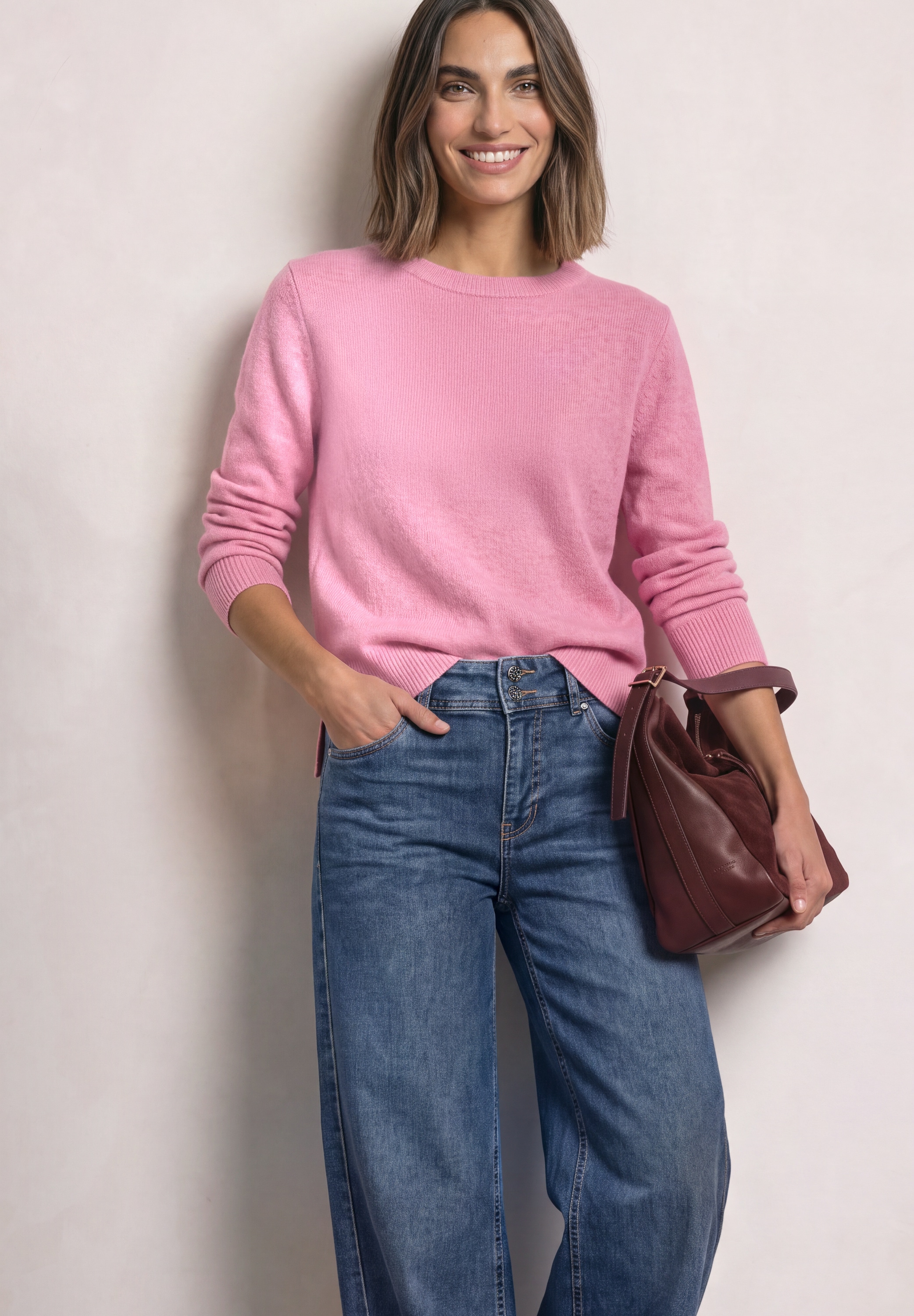 Image of STREET ONE Strickpullover mit Boat Neck / U-Boot-Ausschnitt