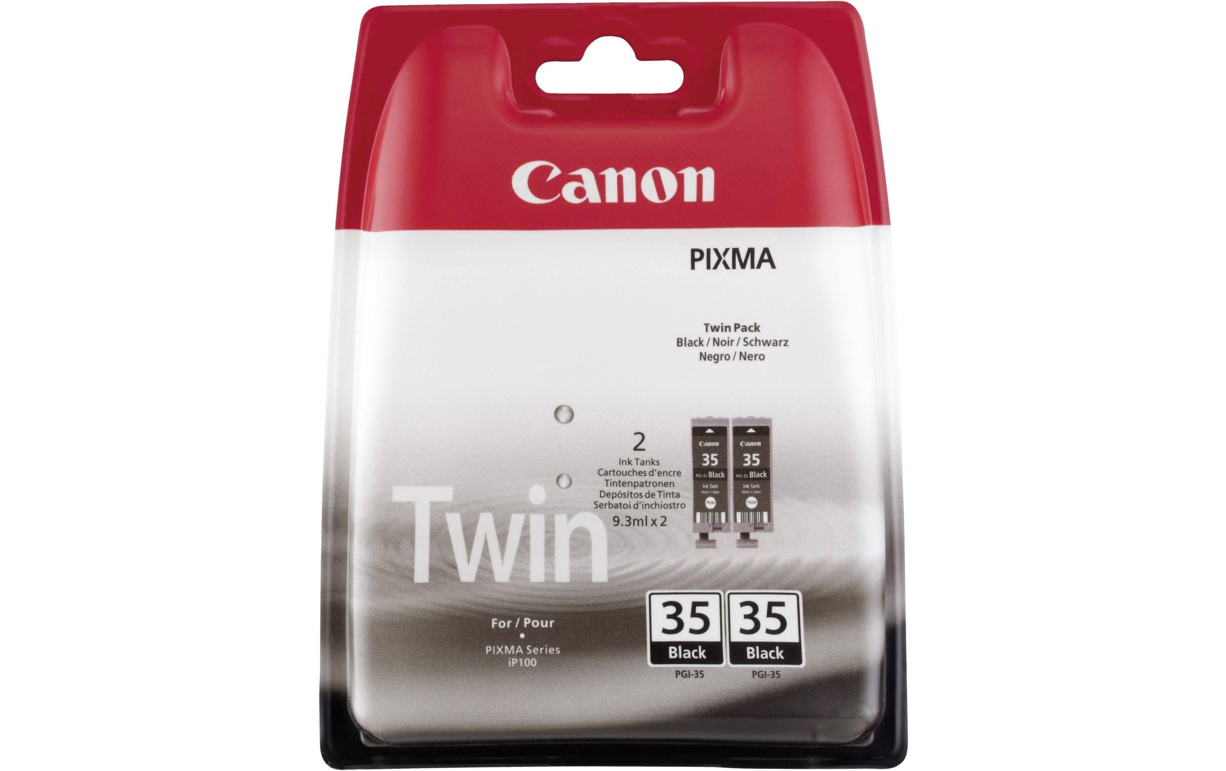 Canon Tintenpatrone »PGI-35 (2 Stück) Black«, (2 St.)