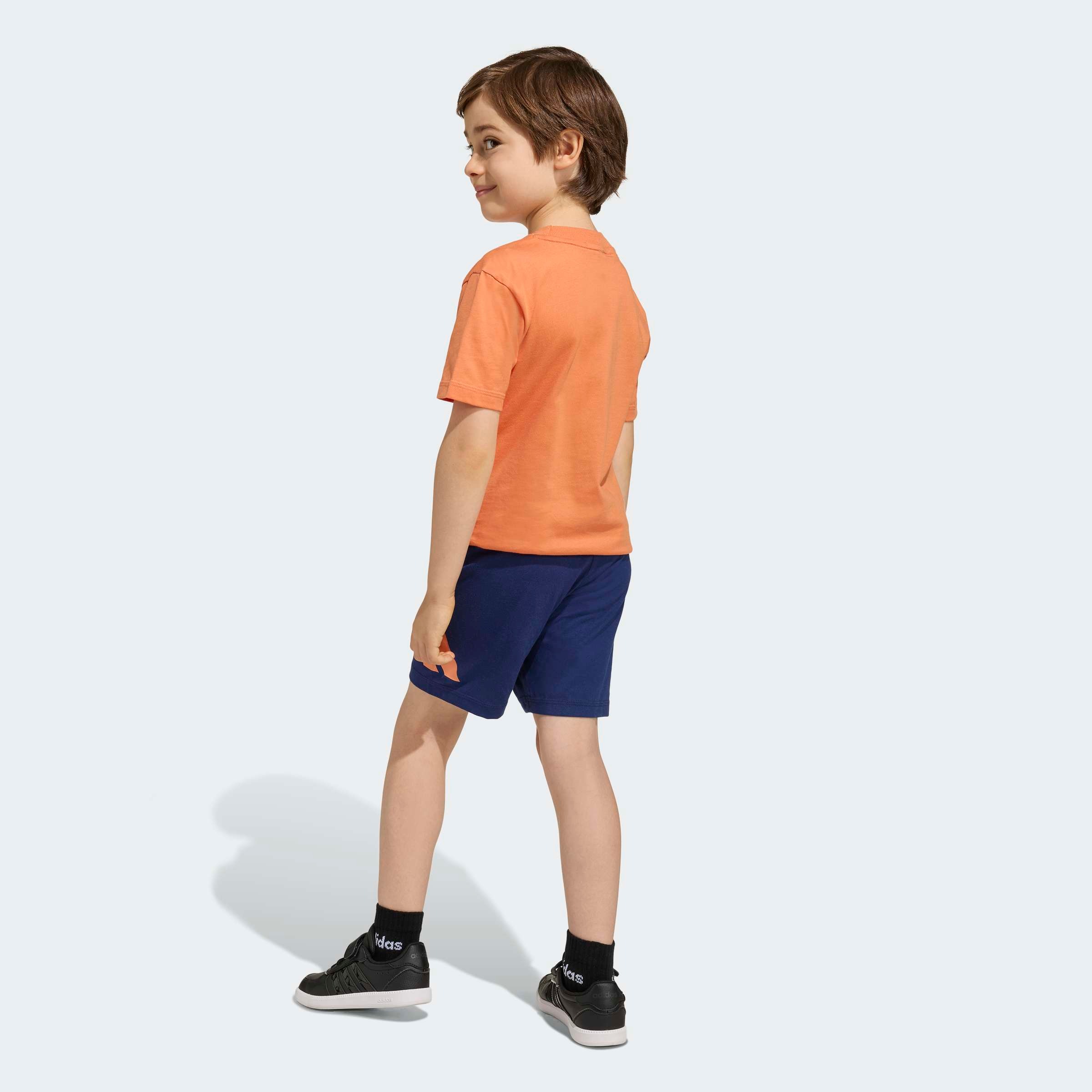 adidas Sportswear Combinaison d'entraînement »LK BL T-SET 160« 2 pièces für Kinder, zweiteilig, aus Baumwolle
