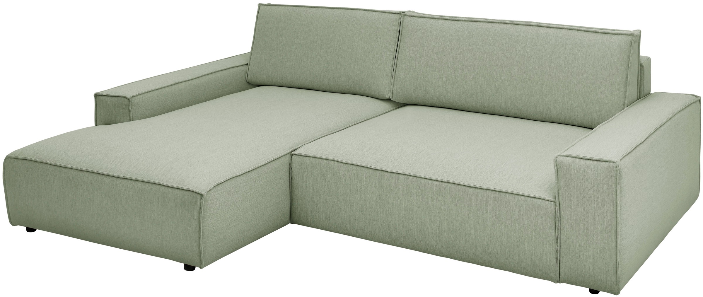 Home affaire Ecksofa »NEU: SHERWOOD XXL 284, Big-Sofa L-Form, tiefe Sitzfläche 95 cm, Cord«, Recamiere rechts/links, als Schlafsofa stellbar, Cord u. Leinenoptik