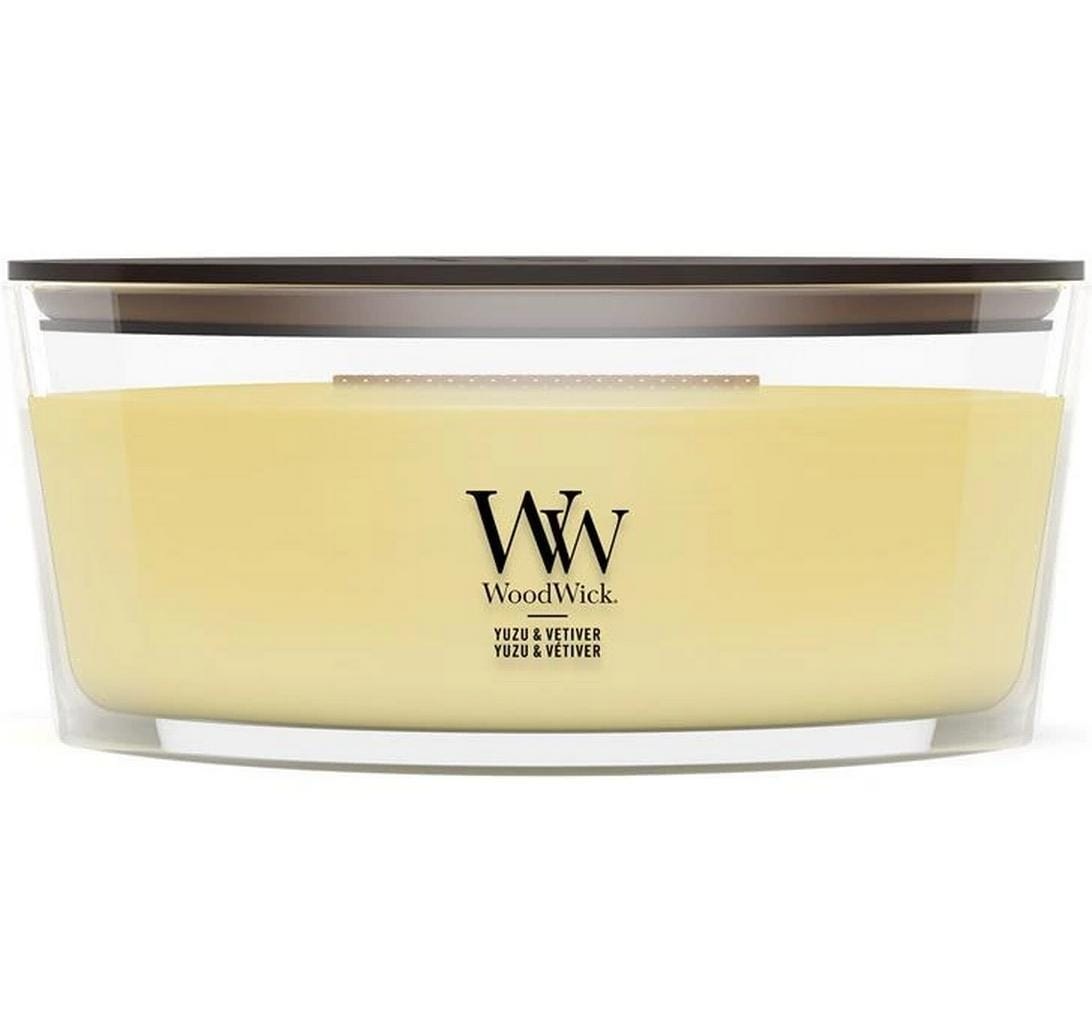 Image of Woodwick Duftkerze "Yuzu & Vetiver Ellipse"