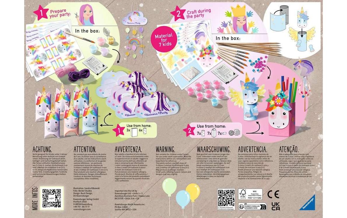 Ravensburger Kreativset »EcoCreate – Unicorn D/F/I/NL/EN/E«