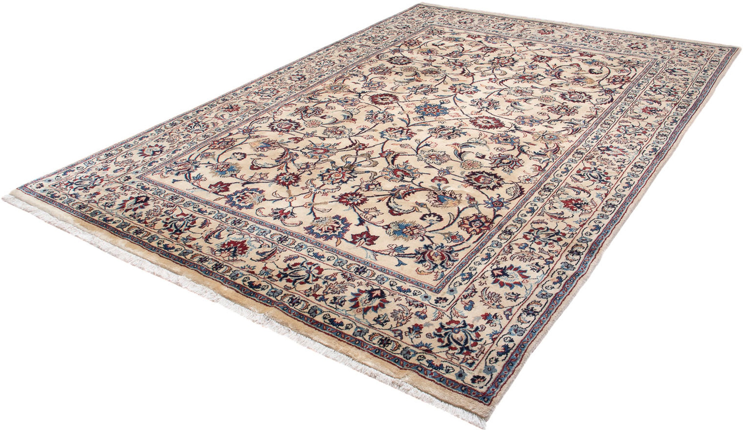Image of morgenland Orientteppich »Perser - Classic - 277 x 193 cm - beige«, rechteckig, 10 mm Höhe, Wohnzimmer, Handgeknüpft, Einzelstück mit Zertifikat bei Ackermann Versand Schweiz