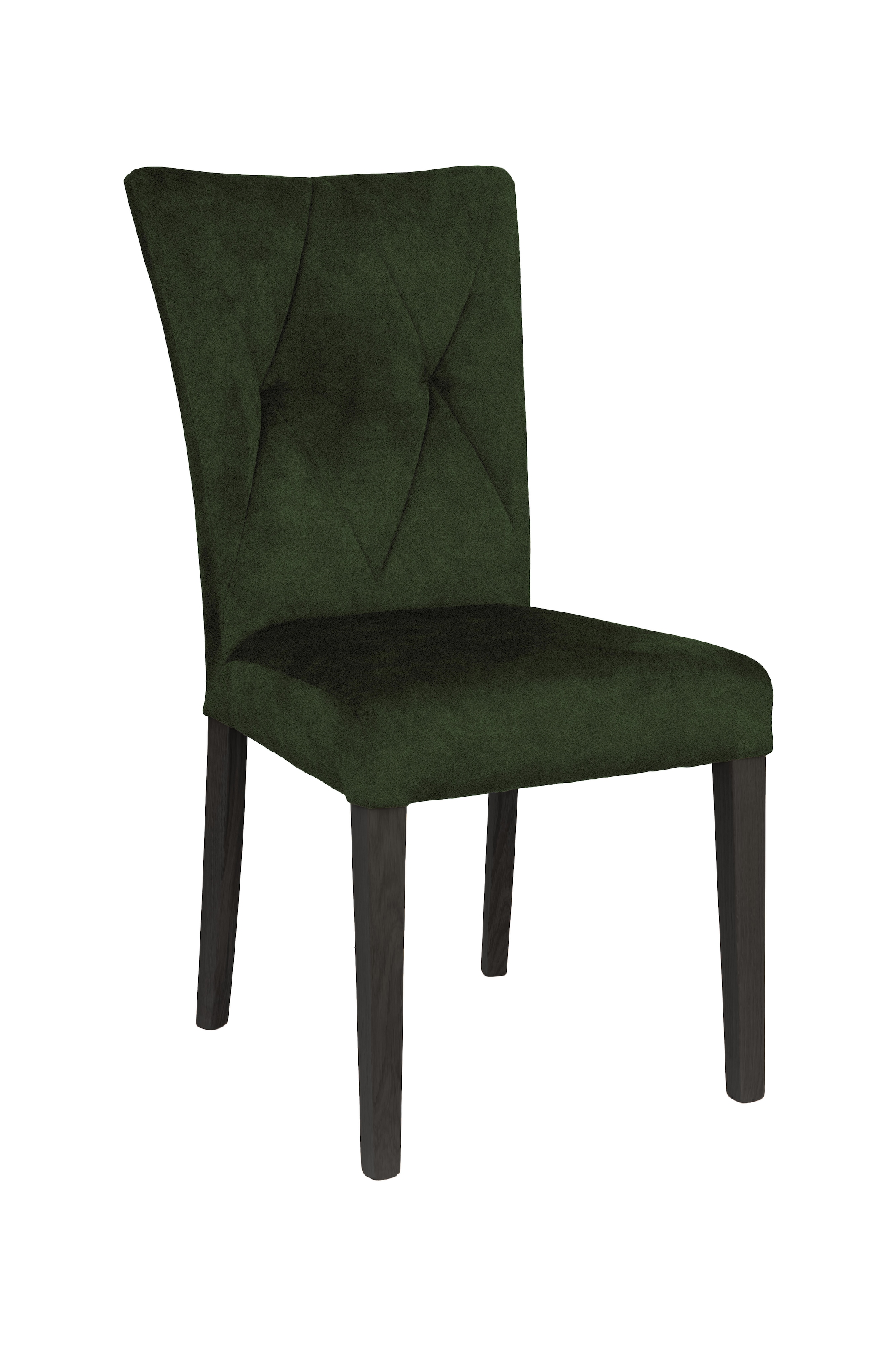 Home affaire 4-Fussstuhl »Diamond«, (Set), 2 St., Samtvelours, Sitz und Ruecken gepolstert