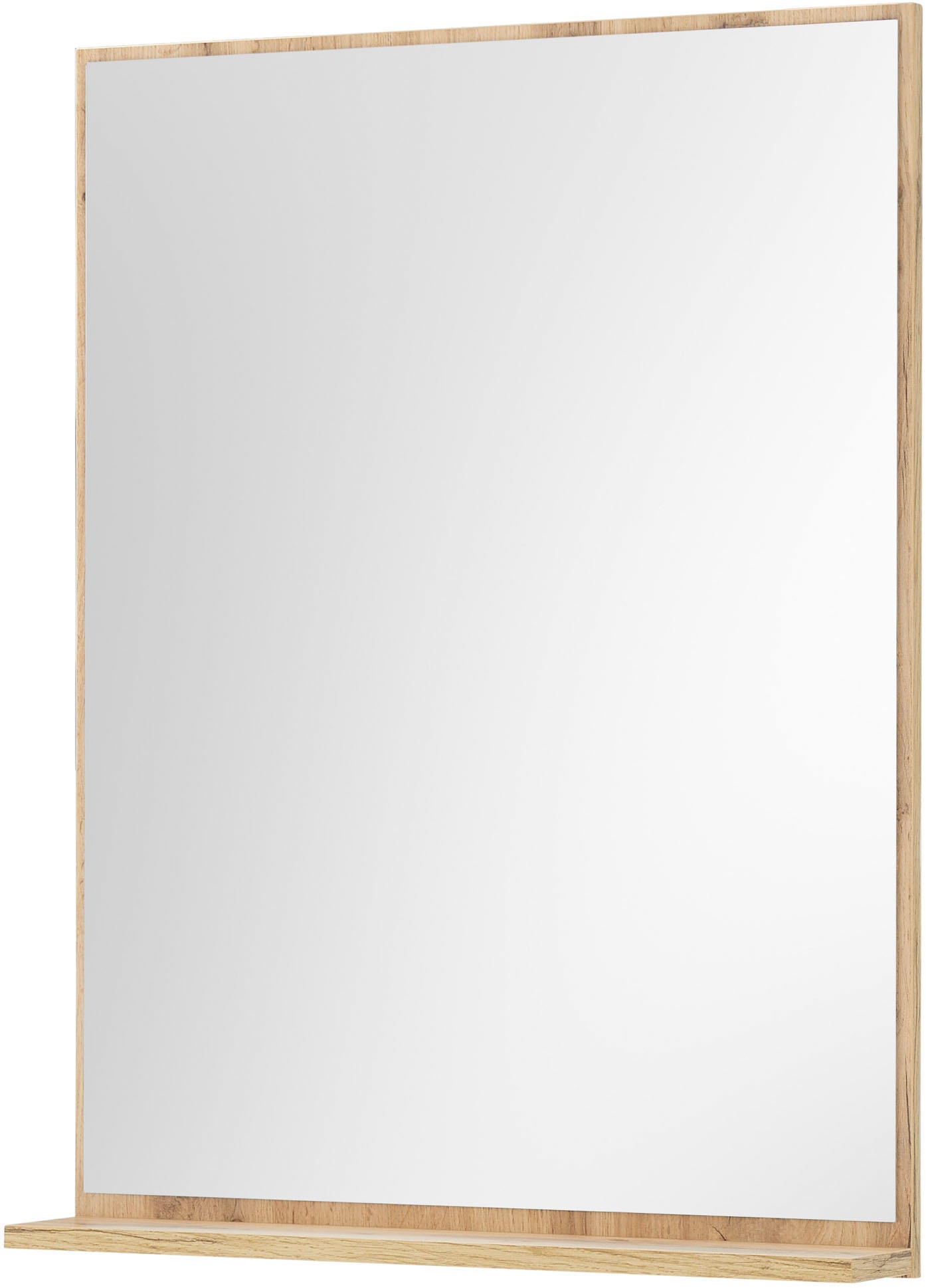 INOSIGN Badspiegel »CITY/GIRON, Spiegel in Wotan Eiche, Wandspiegel im zeitlosen Design« mit Ablagefläche, 60 cm breit