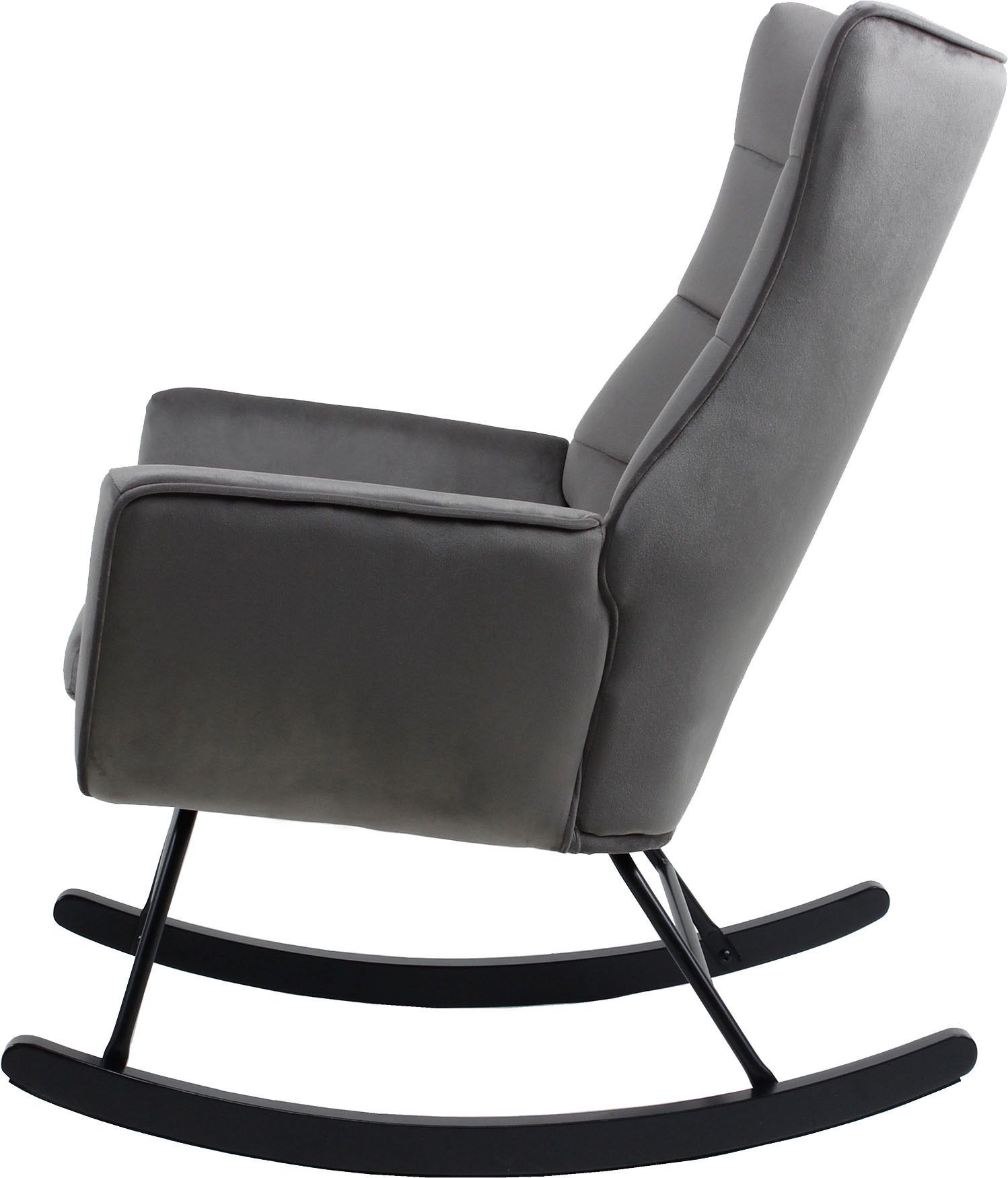 Kayoom Schaukelstuhl »Bryana 125, Relaxstuhl zum Schaukeln, Metallgestell mit Kufen aus Holz« () 1 Stk. Relaxstuhl zum Schaukeln, Metallgestell mit Kufen aus Holz, gemütlich