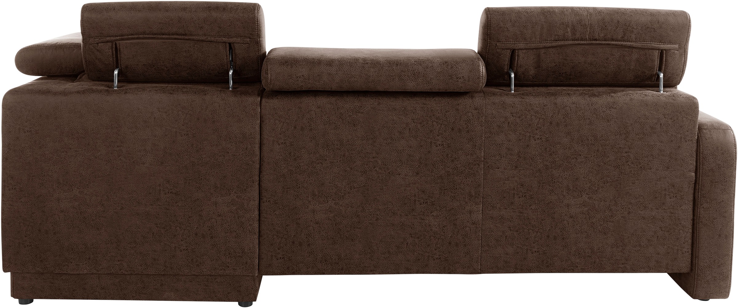 sit&more Ecksofa »Bologna L-Form« Kopfteilverstellung, wahlweise mit Bettfunktion und Schubkasten