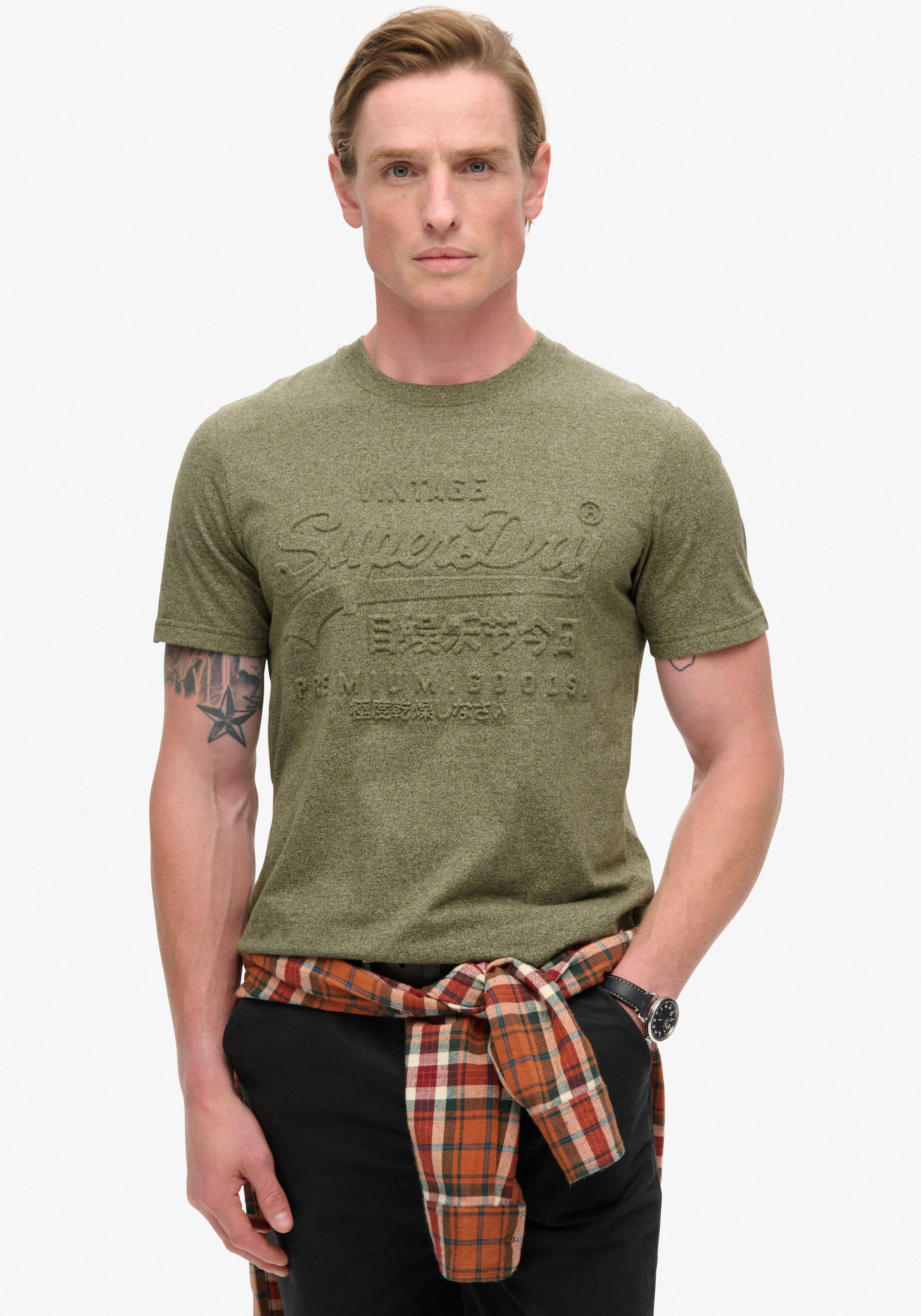 Superdry Rundhalsshirt »EMBOSSED VL GRAPHIC T SHIRT«
