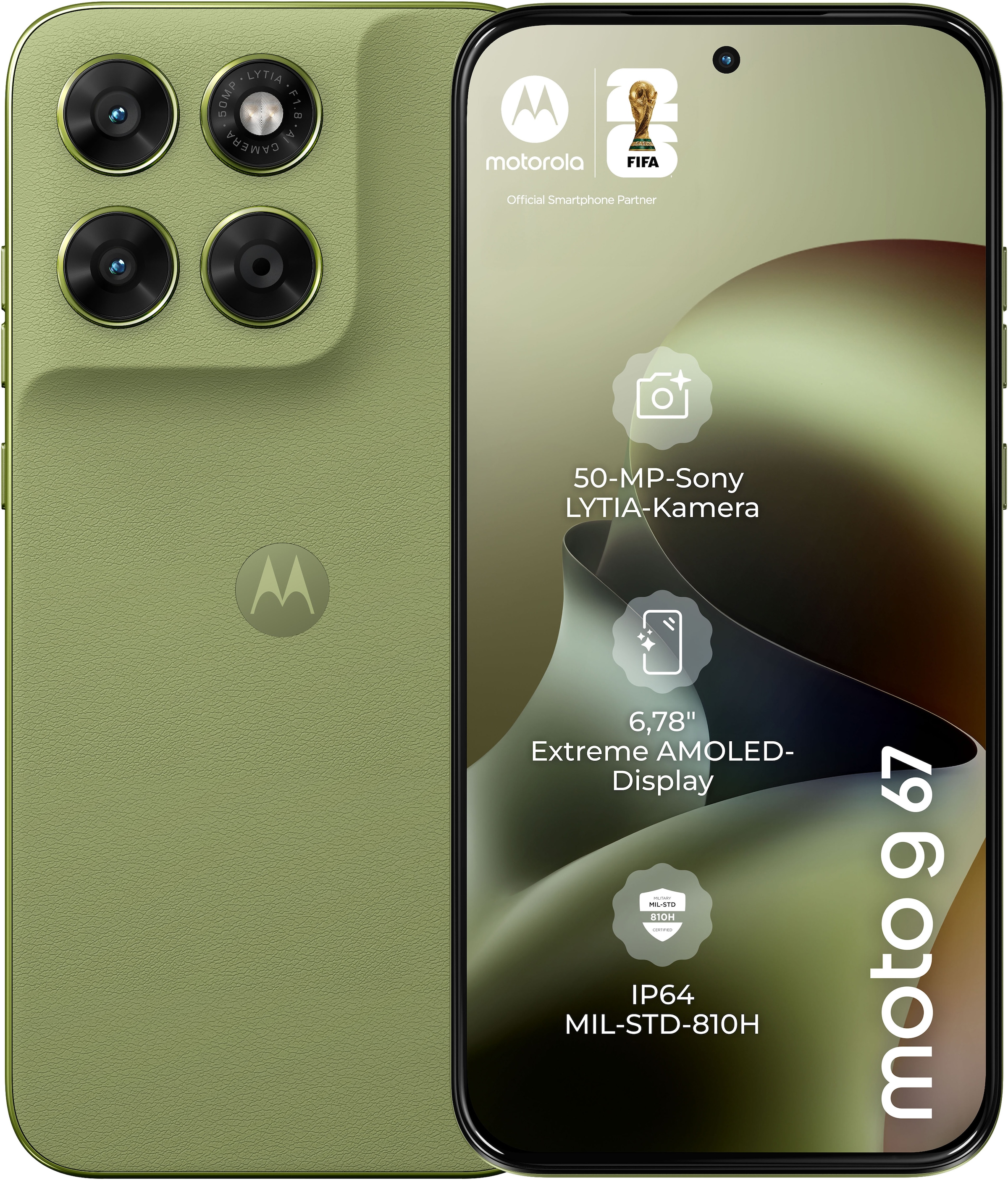 Motorola Smartphone »moto g67« PANTONE® Nile