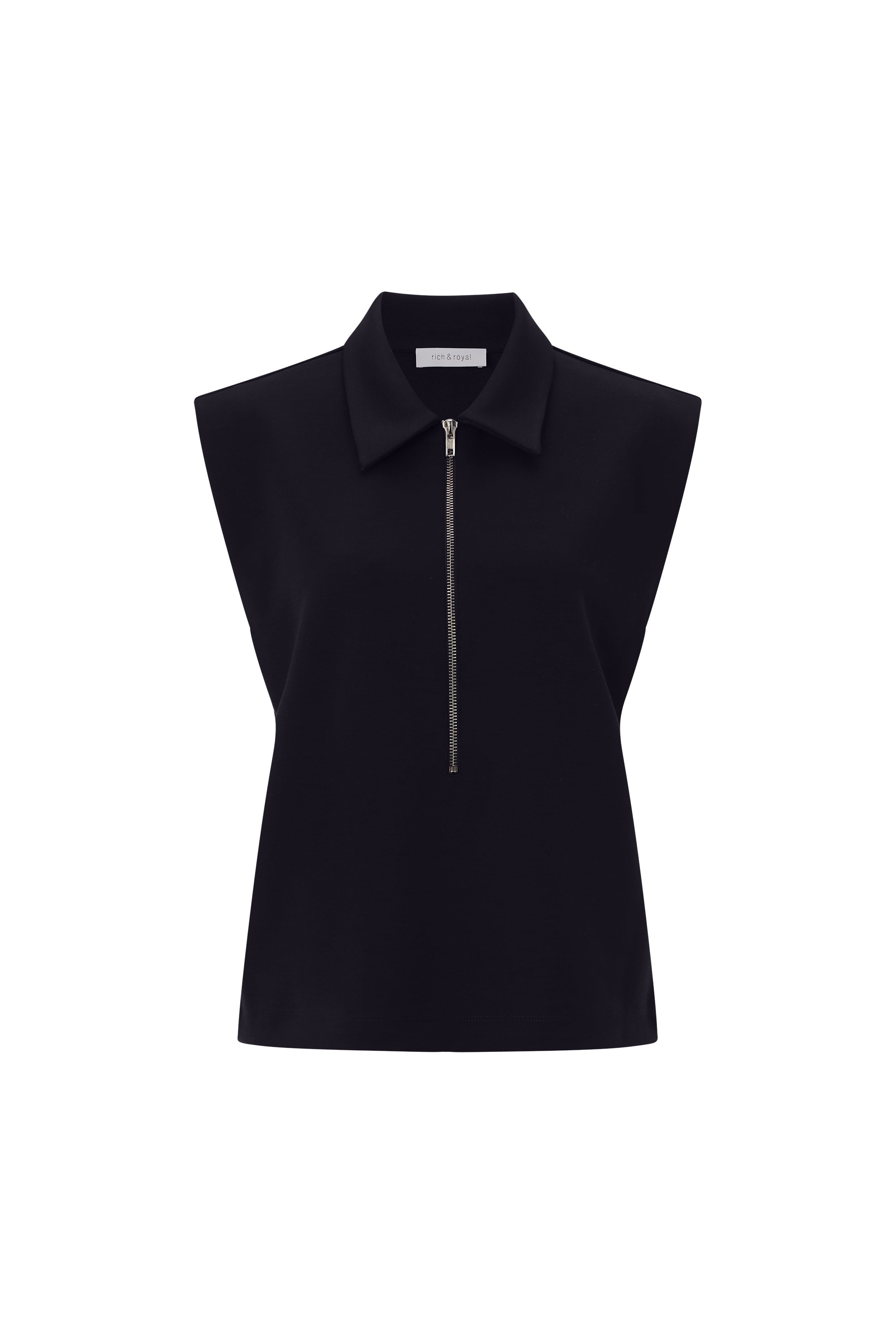 RICHROYAL Gilet en jersey Jersey, mit Metallreissverschluss