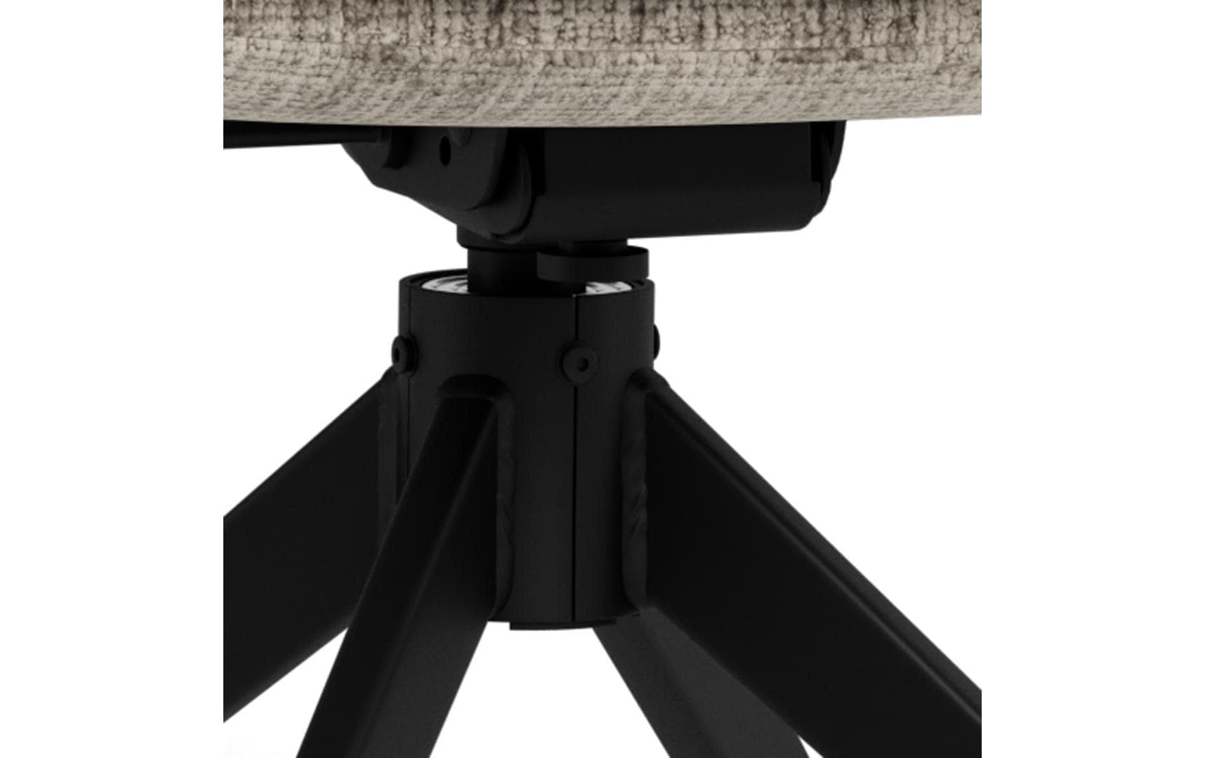 AC Design Esszimmerstuhl »Roger, Polsterstuhl, Stuhl, 2er-Set« (Set) 2 Stk.grauer Stoff, Armlehnen, Polsterung, Dreh- & Kippfunktion, FSC™