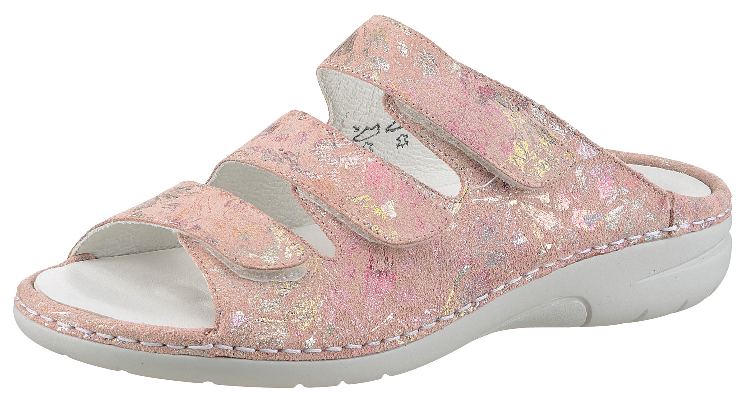 Image of Waldläufer Pantolette "GUNNA", Klettschuh, Sommerschuh, Komfortschuh in Bequemweite G (= weit)
