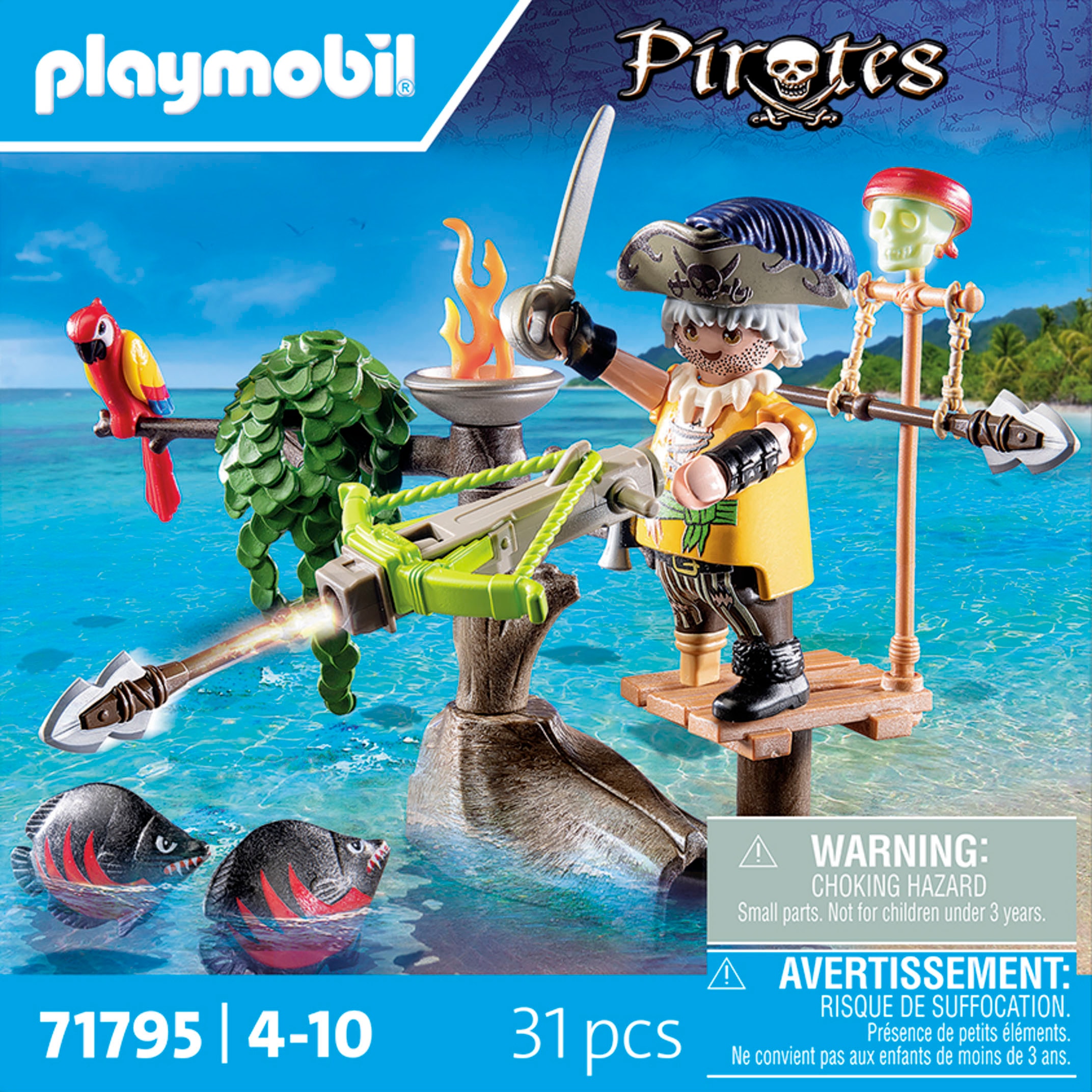 Playmobil® Jeu de construction »Pirat mit Balliste (71795), Playmobil Pirates«