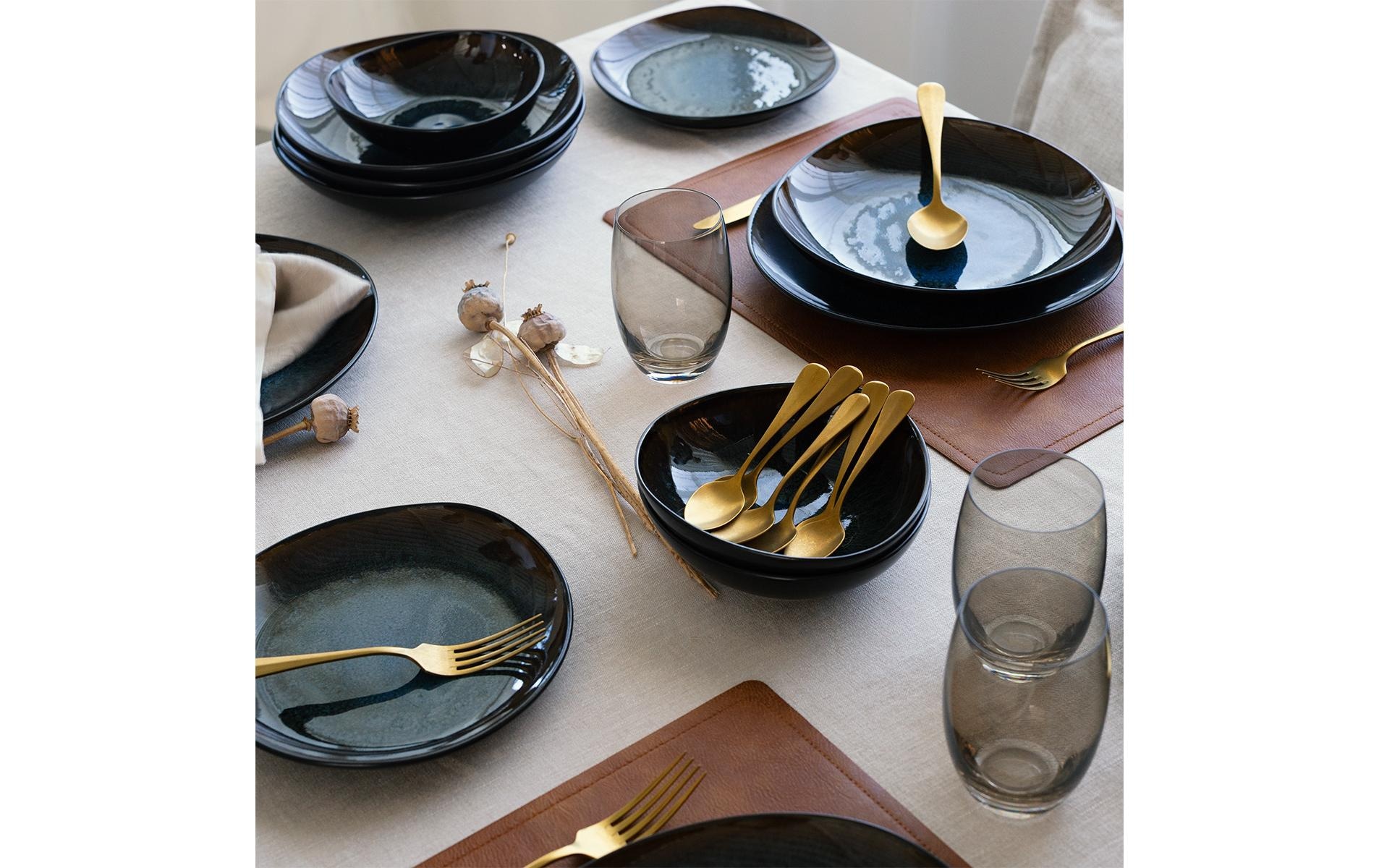   Speiseteller »Lunasol Elements Amber Eye Organic 12-tlg.« Teller-Set