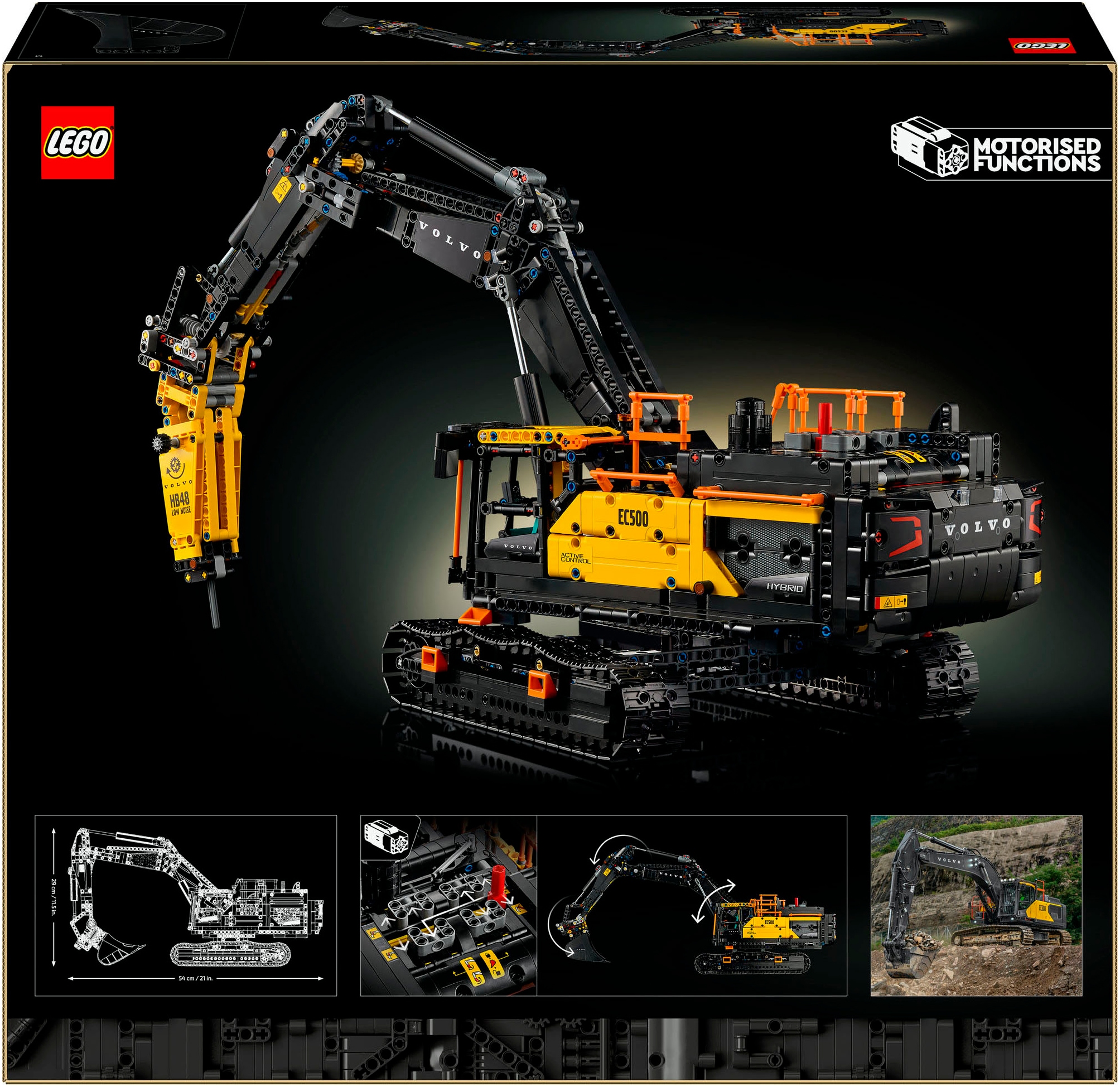 LEGO® Pions de construction »Volvo EC500 Hybrid Bagger (42215), LEGO Technic« Made in Europe