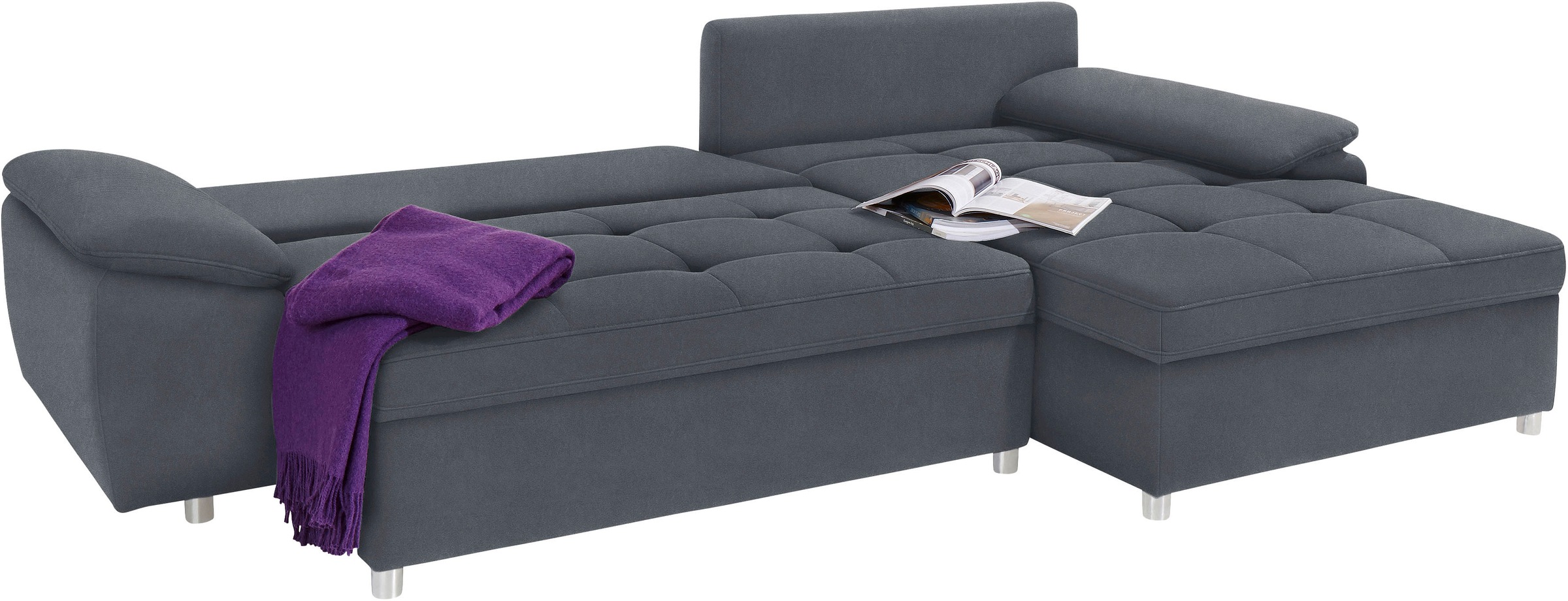 sit&more Ecksofa »Labene L-Form«, wahlweise mit Bettfunktion und Bettkasten, auch als XXL-Variante