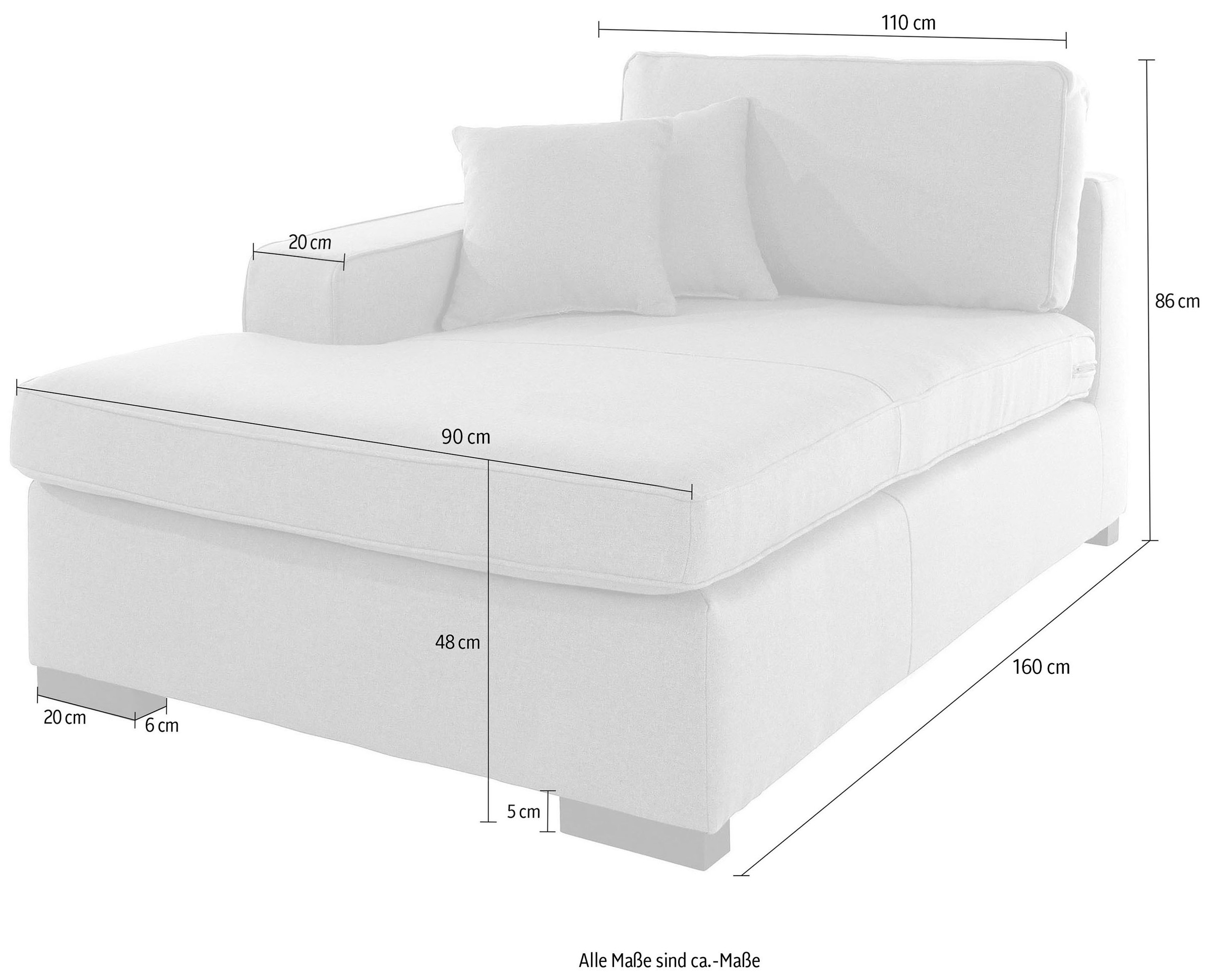 Home affaire Sofaelement »Skara«, Modul zum eigenen Zusammenstellen, in vielen Bezugsqualitäten